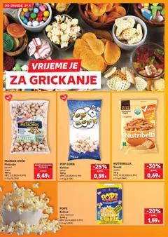 MARJAN VOĆE Pistacije, pečene, slane, 400 g - Pregled kataloga iz trgovine Kaufland, vrijedi od 29.04.2026 | Stranica: 6 | Proizvodi: Kokice, Voće, Pistacije