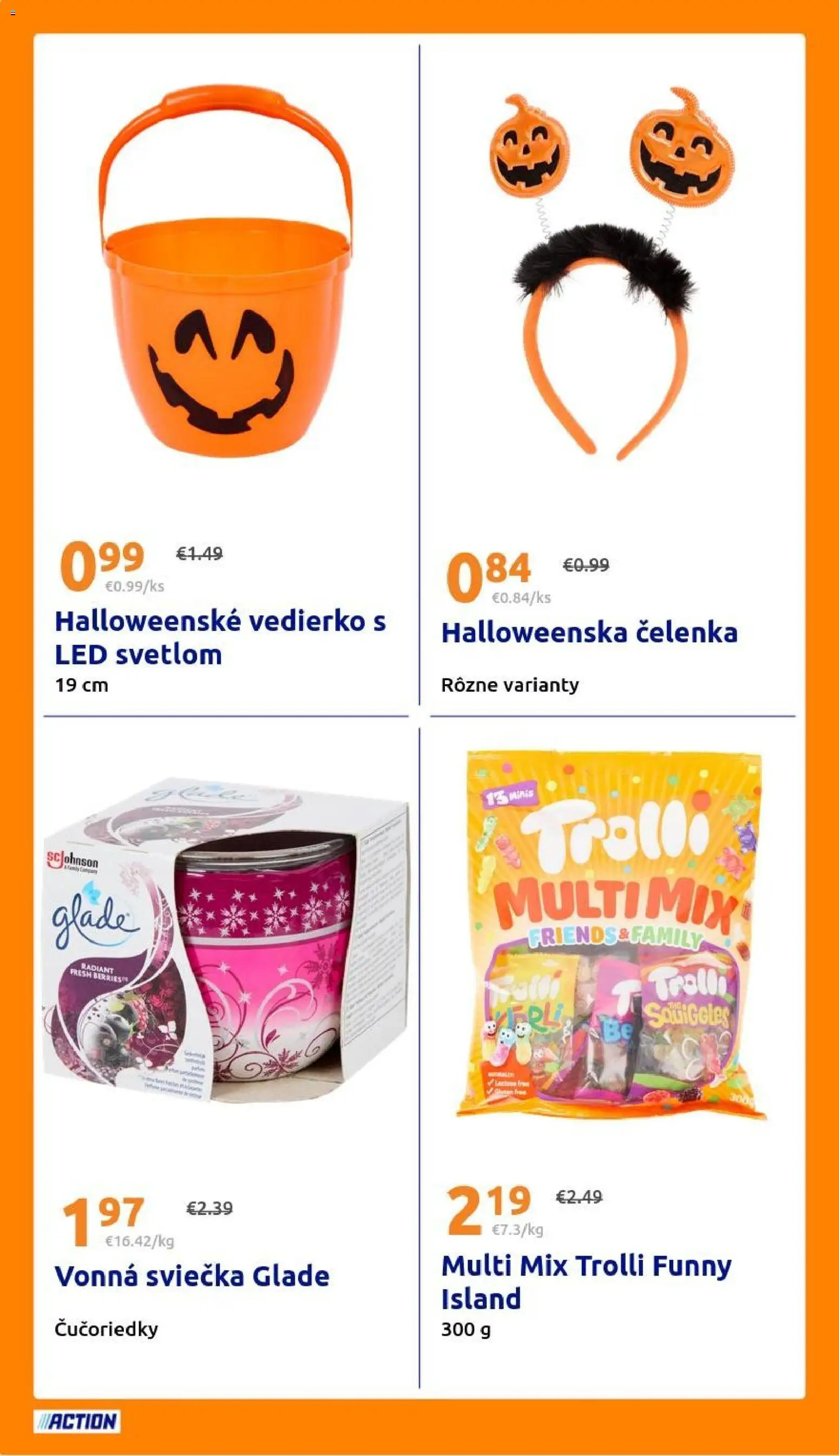 Nové Action akcie – leták je platný od 22.10.2025 | Strana: 24 | Produkty: Led, Čučoriedky