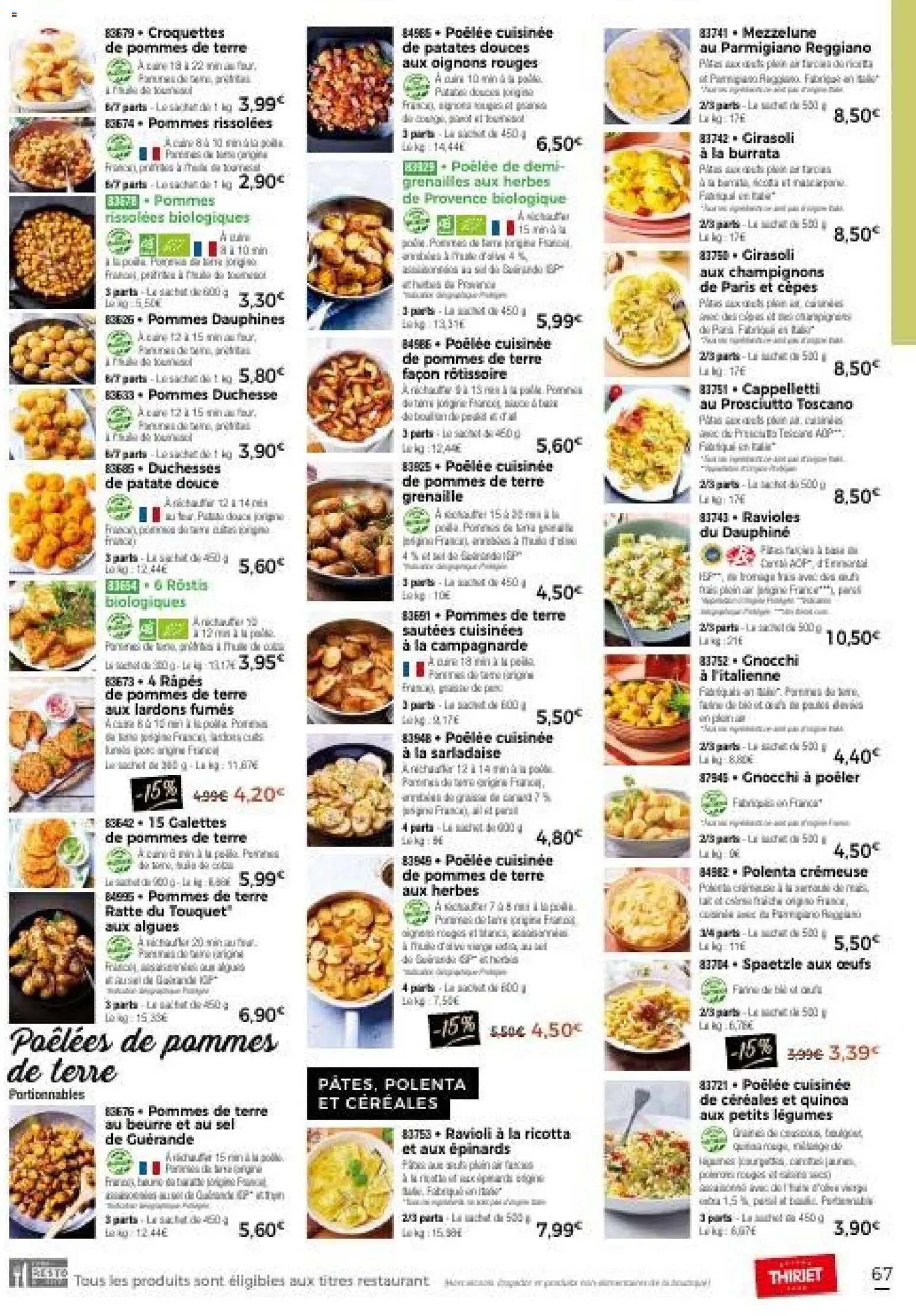 {H1} | Page: 67 | Produits: Patate douce, Œufs, Pommes, Oignons