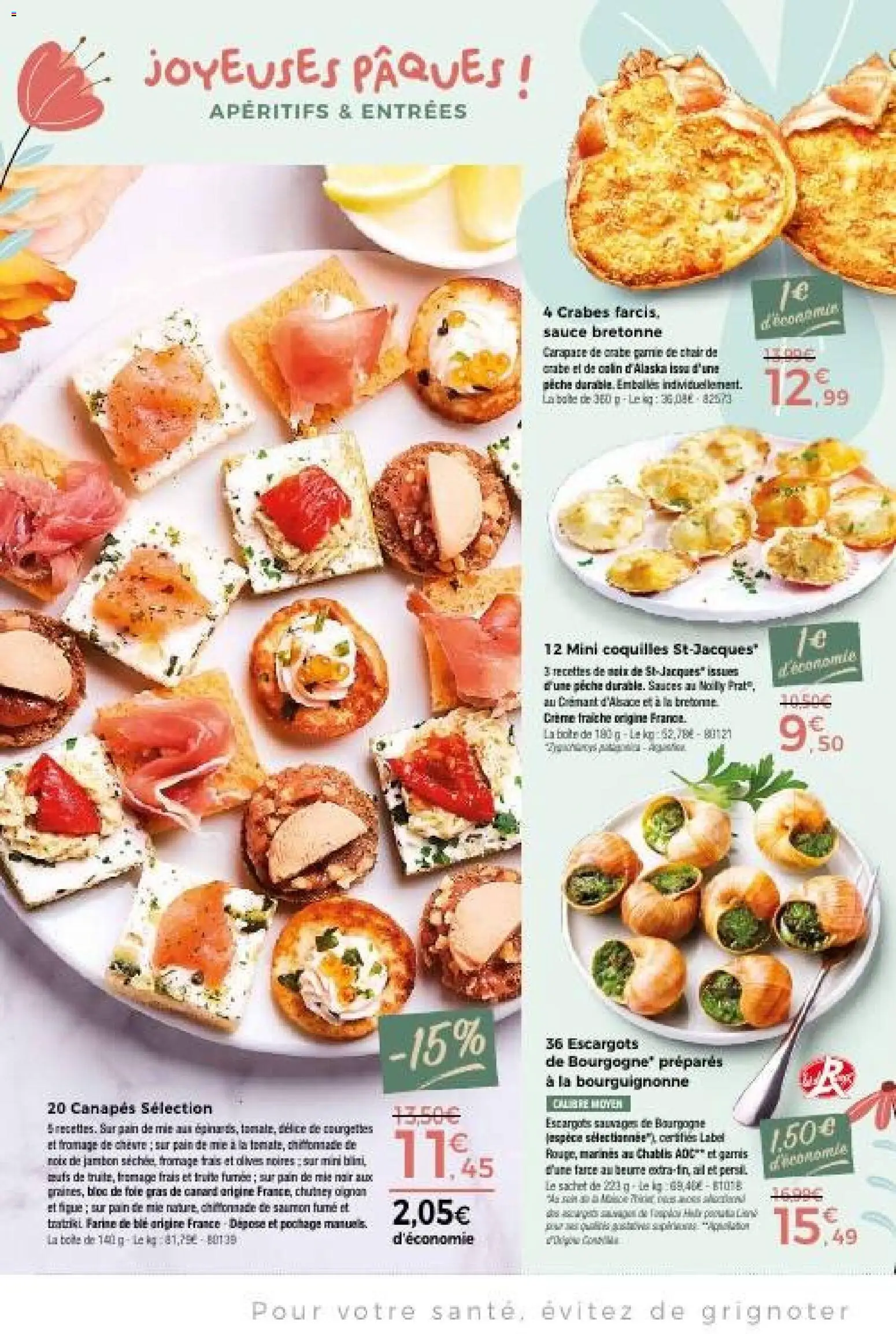 {H1} | Page: 2 | Produits: Truite fumée, Pain, Jambon, Crème