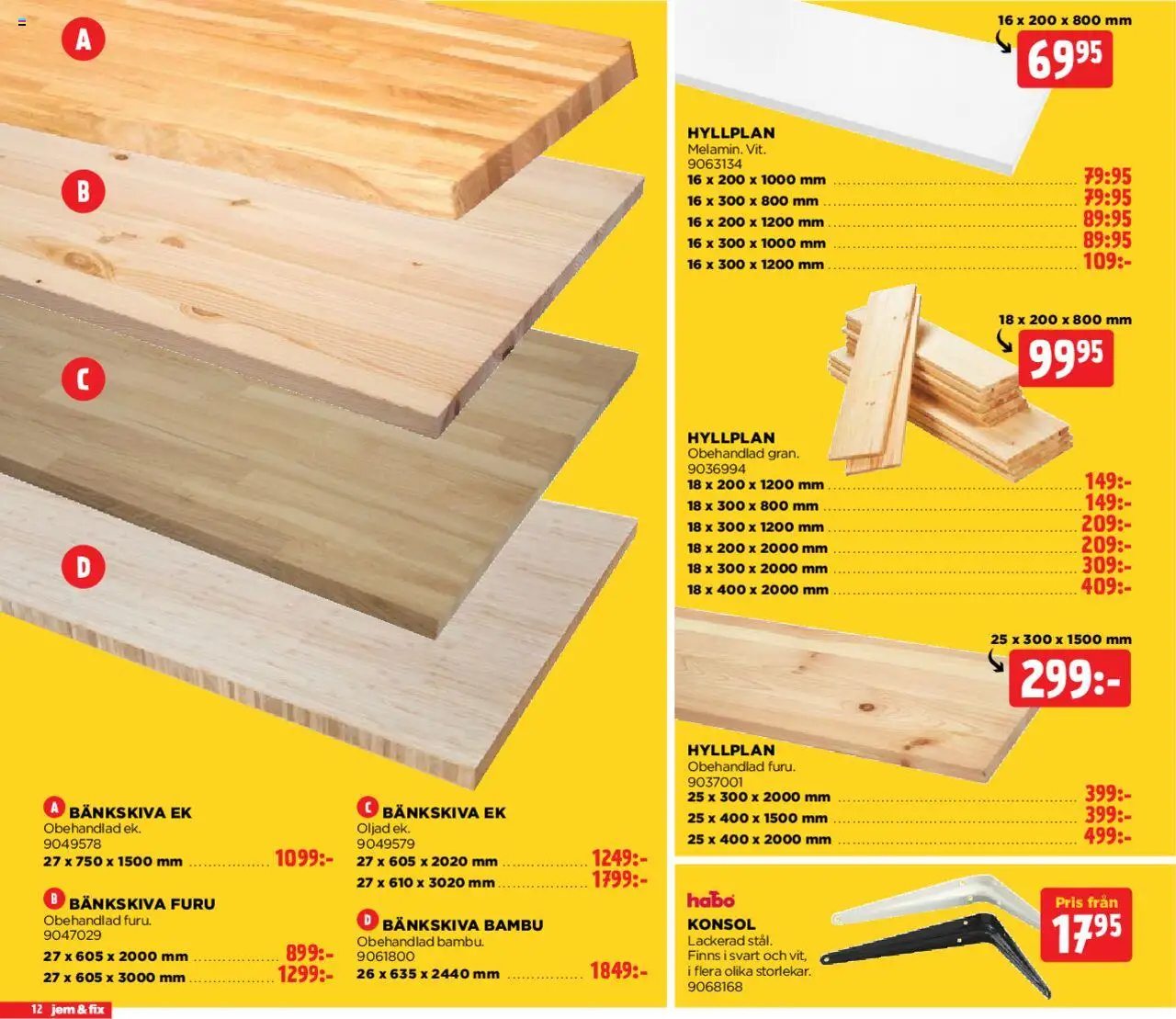Jem & Fix reklamblad aktuell från 08.09.2025 | Sida: 12