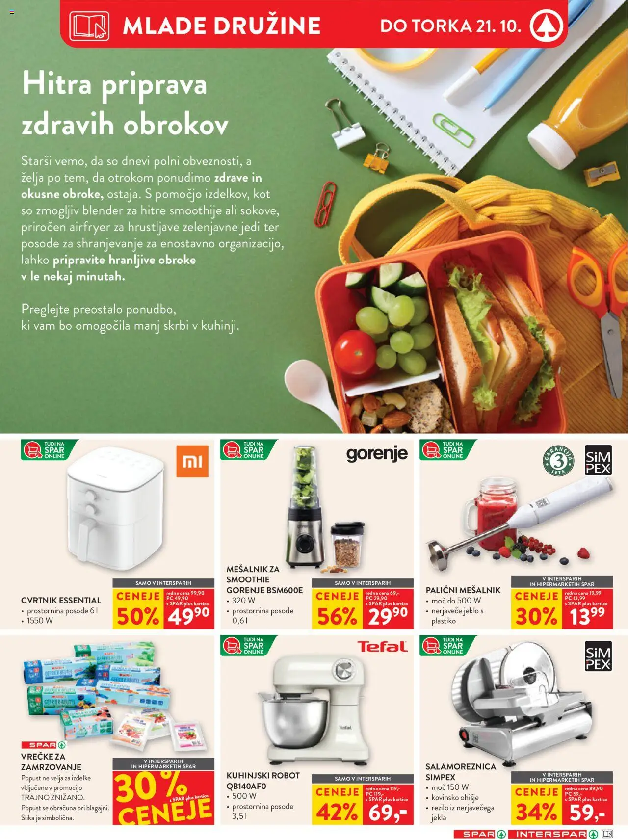 Novi Spar katalog ponudbe – veljaven od 15.10.2025 | Stran: 17 | Izdelki: Mesalnik, Robot
