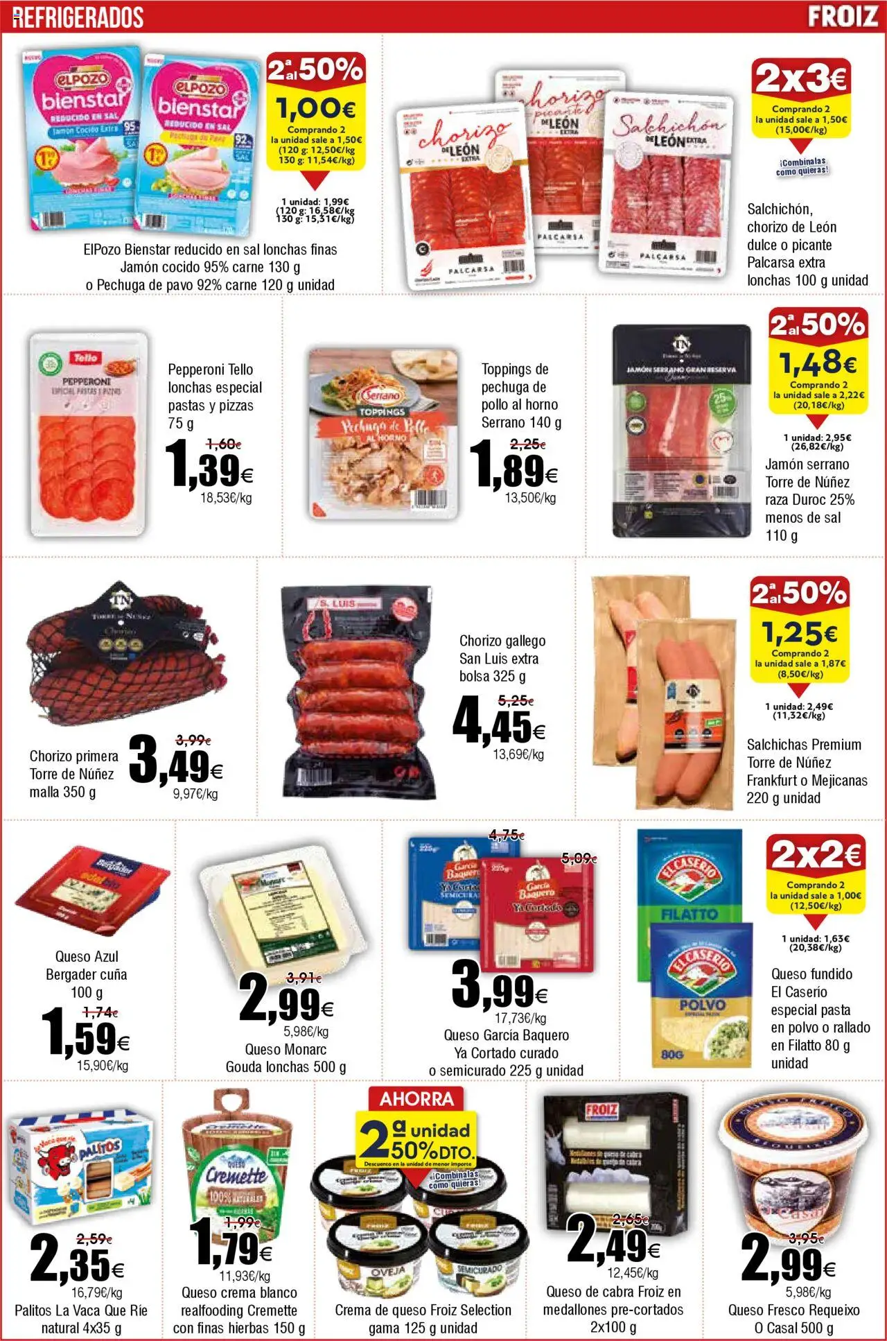 Froiz folleto │ válido desde el 21.10.2025 | Página: 8 | Productos: Jamón serrano, Queso, Jamón, Queso fresco