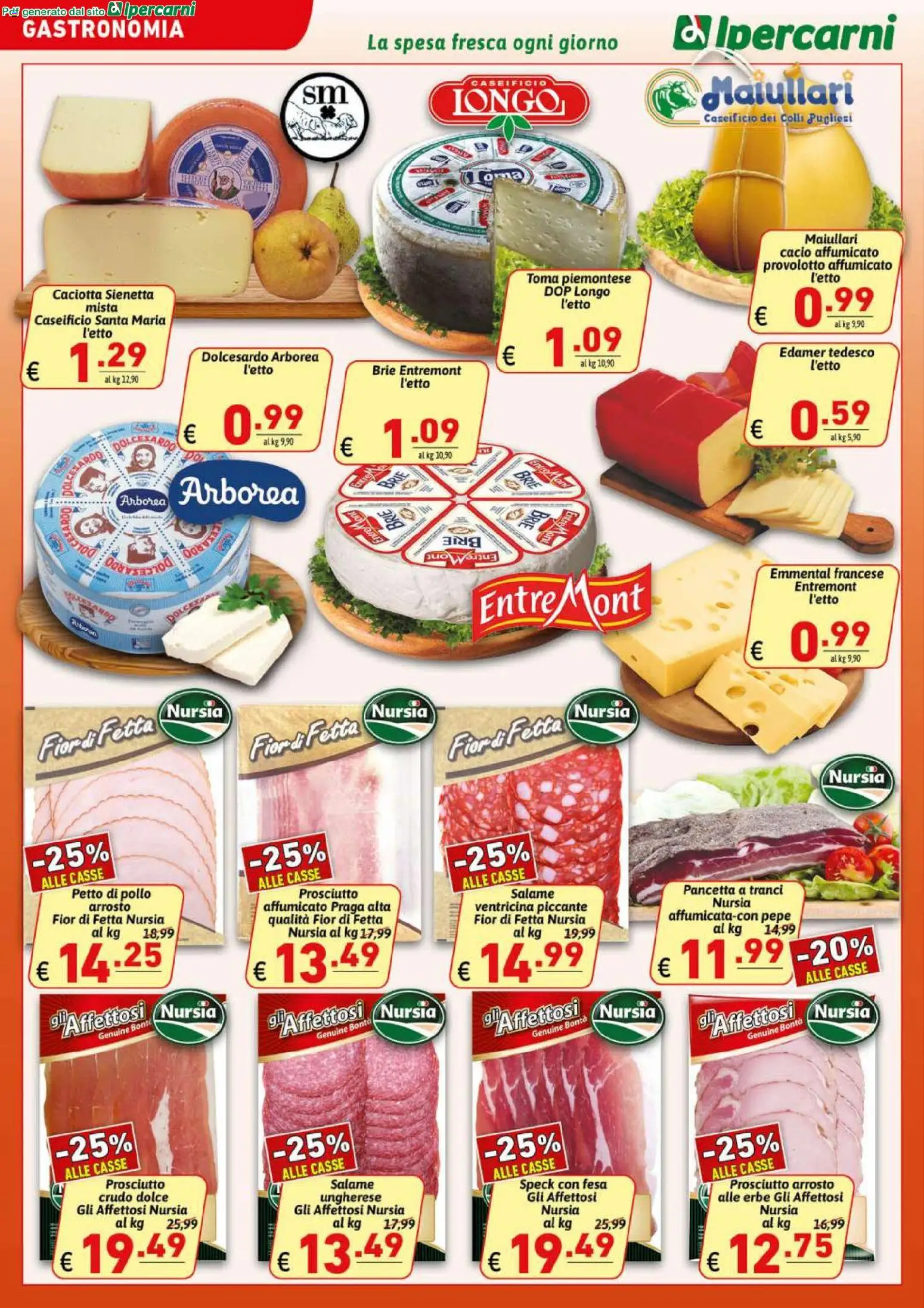 Volantino Ipercarni del 07.04.2026 | Pagina: 6 | Prodotti: Speck, Pollo, Prosciutto, Emmental