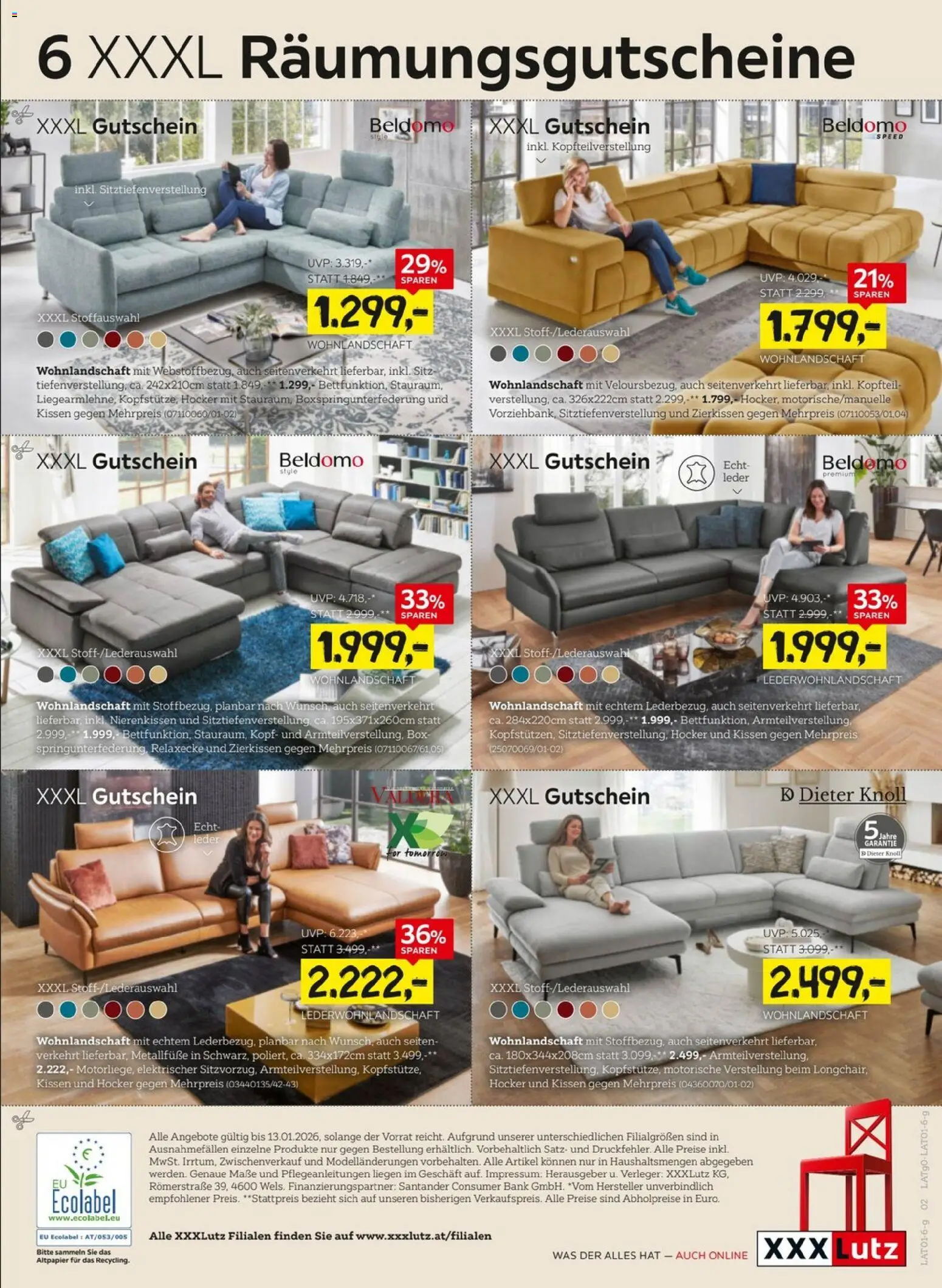 XXXLutz Sitzgarniture gültig ab 29.12.2025 | Seite: 2 | Produkte: Kissen, Box