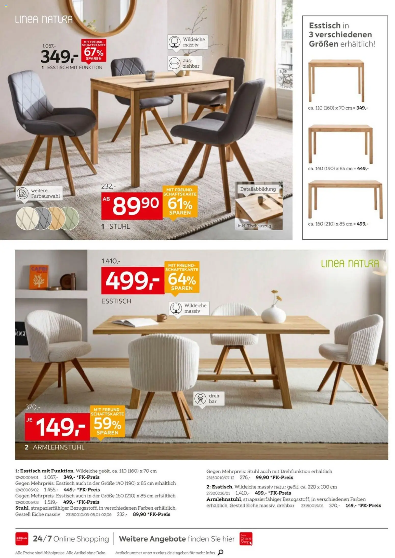 XXXL Lutz - Nr. 1 beim Preis – gültig ab 27.12.2025 | Seite: 24 | Produkte: Esstisch, Stuhl