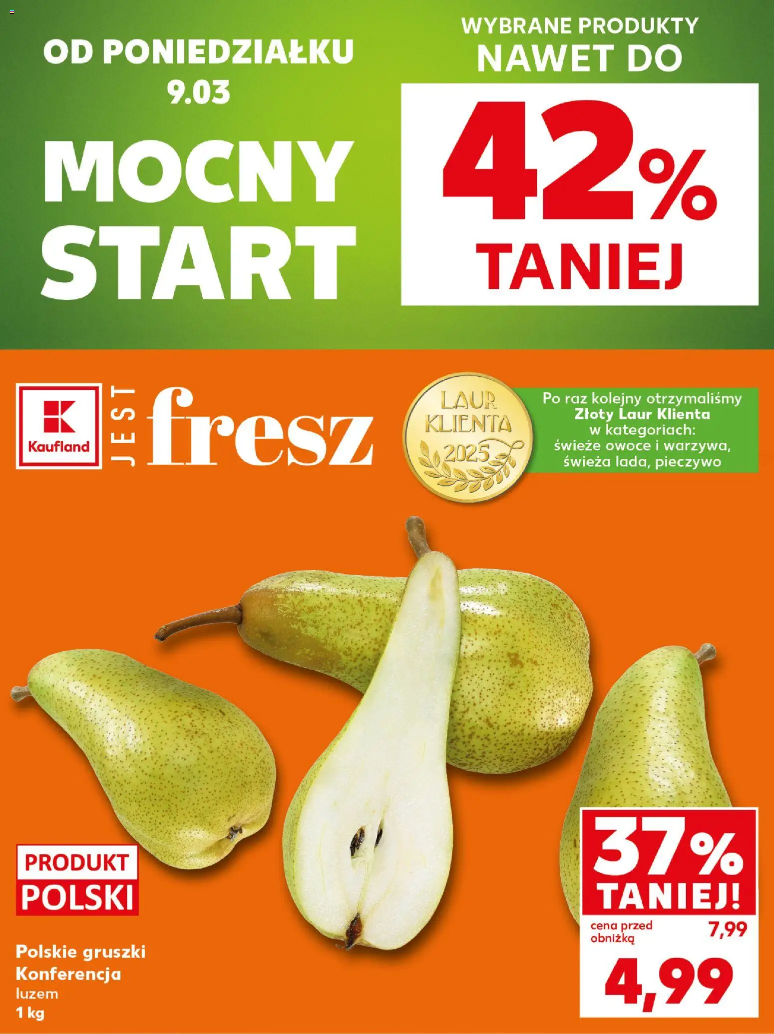 Kaufland Polsko leták Mocny start od 09.03.2026 | Strana: 2