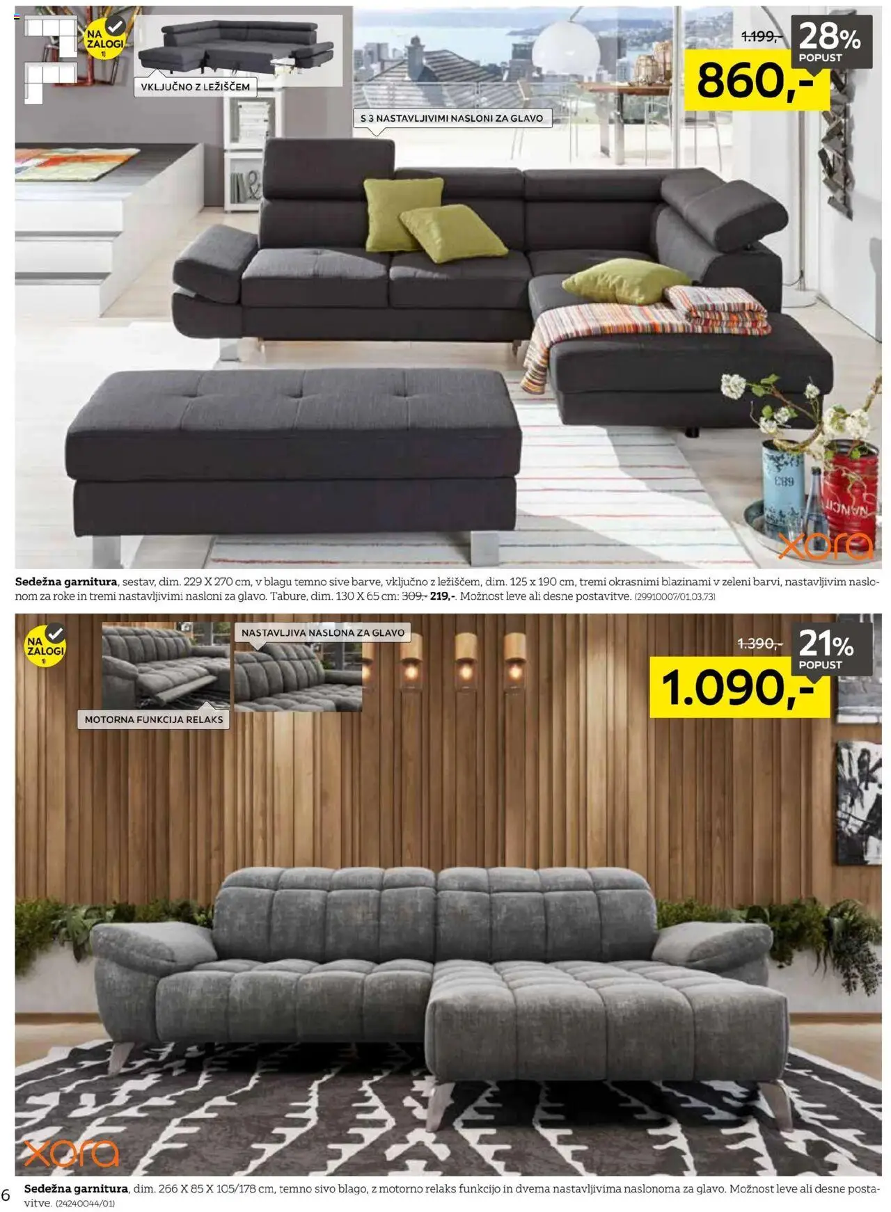 Novi XXXL Lesnina katalog ponudbe – veljaven od 01.09.2025 | Stran: 6