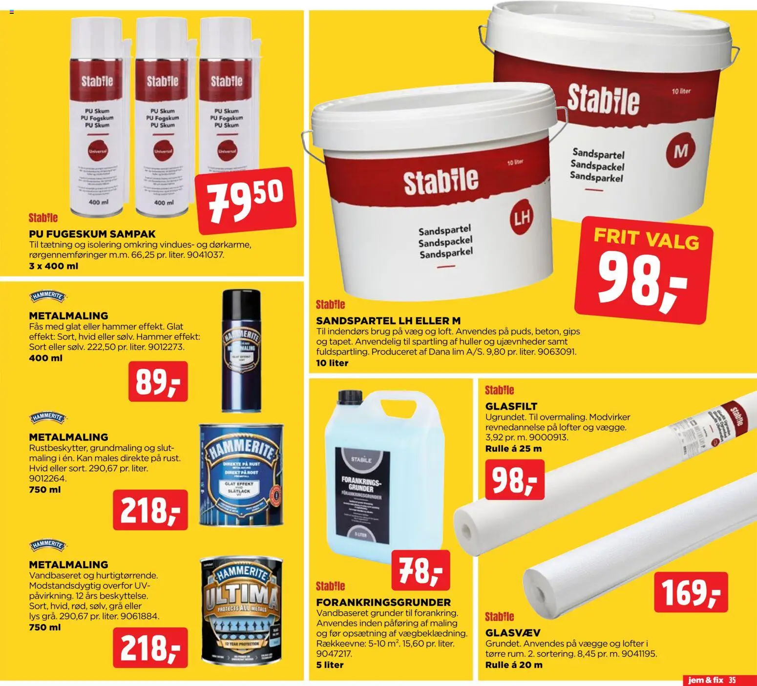 Jem & fix tilbudsavis – gyldig fra 12.04.2026 | Side: 35 | Produkter: Hammer, Maling