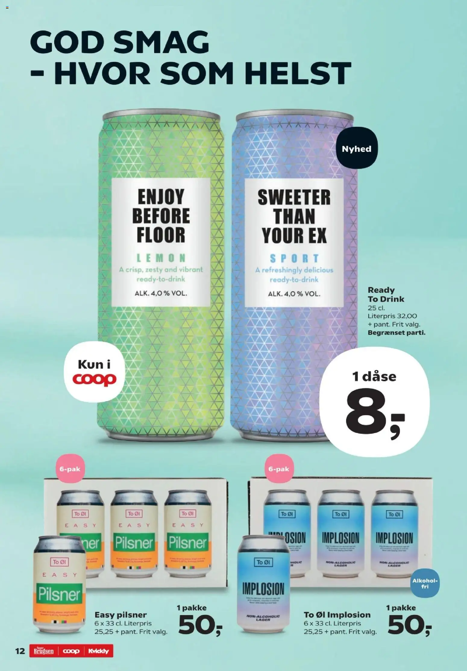 Kvickly tilbudsavis – gyldig fra 06.03.2026 | Side: 12 | Produkter: Øl, Søm