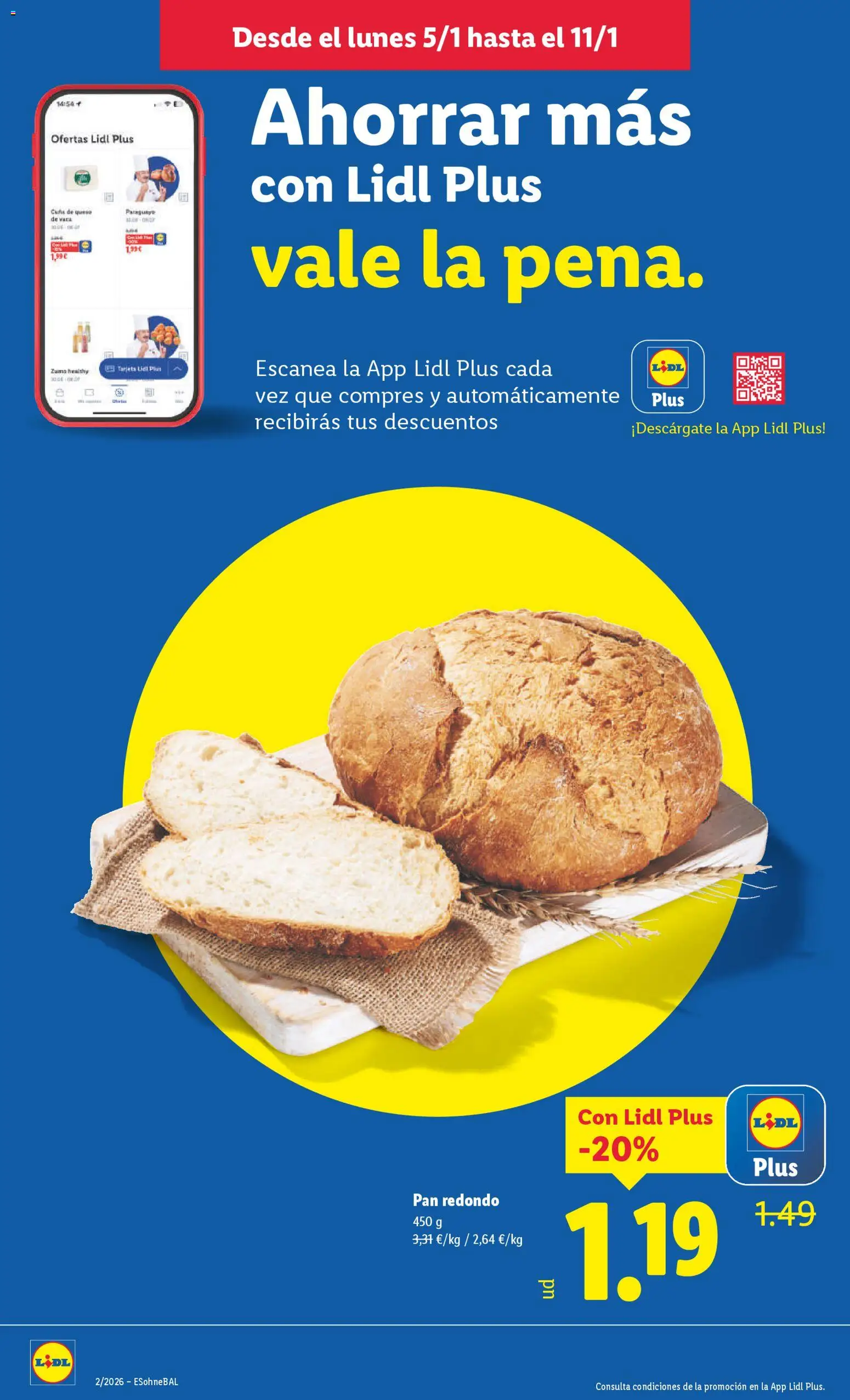 Lidl folleto │ válido desde el 05.01.2026 | Página: 18 | Productos: Queso, Pan, Ροζ πιπέρι, Cuna