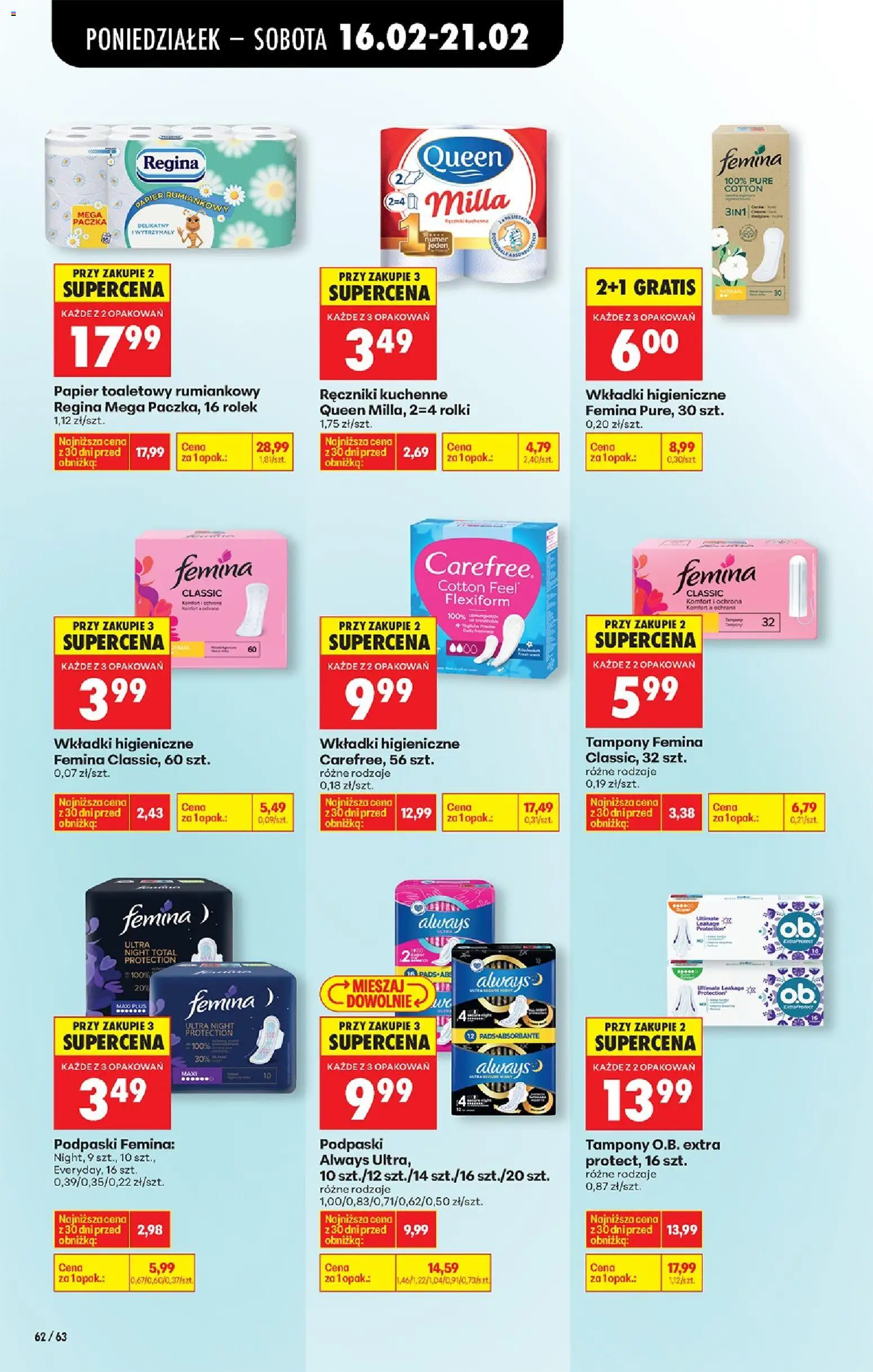 Biedronka Polsko leták od 16.02.2026 | Strana: 76 | Produkty: Tampony