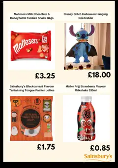 Preview of Sainsbury's - Weekly offers valid from 07.10.2025 | Page: 2 | Products: Milkshake, Milk, Strawberry, Snack