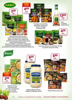 Pogląd oferty "Społem Gazetka" - ważna od 01.10.2025 | Strona: 14 | Produkty: Kimchi, Ocet, Suszone pomidory, Majonez