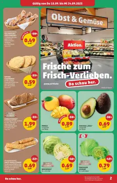 Penny Markt - Eröffnung in 7132 Frauenkirchen gültig ab 18.09.2025 | Seite: 2 | Produkte: Avocado, Obst, Mango