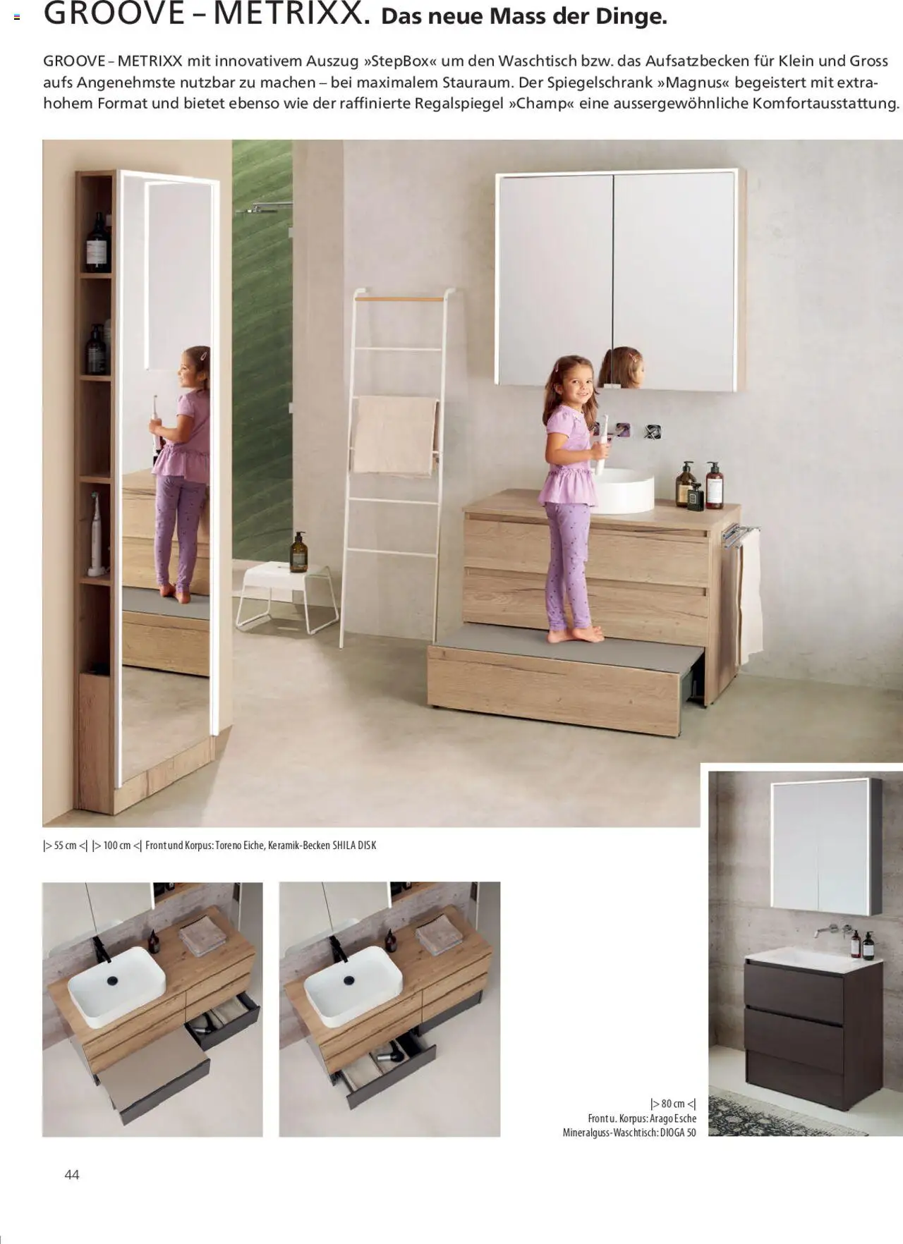 Fust Badezimmermagazin ab 05.05.2025 | Seite: 44 | Produkte: Waschtisch, Spiegelschrank