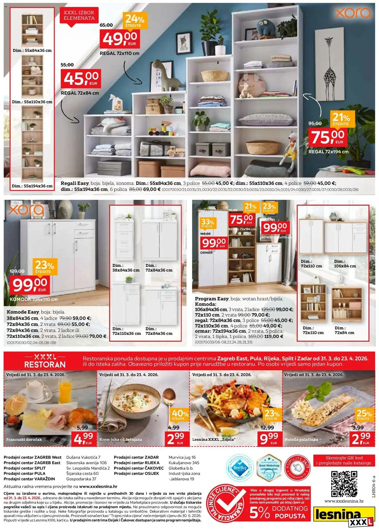 Lesnina katalog | vrijedi od 30.03.2026 | Stranica: 12 | Proizvodi: Nutella, Ladice, Juha, Zdjela