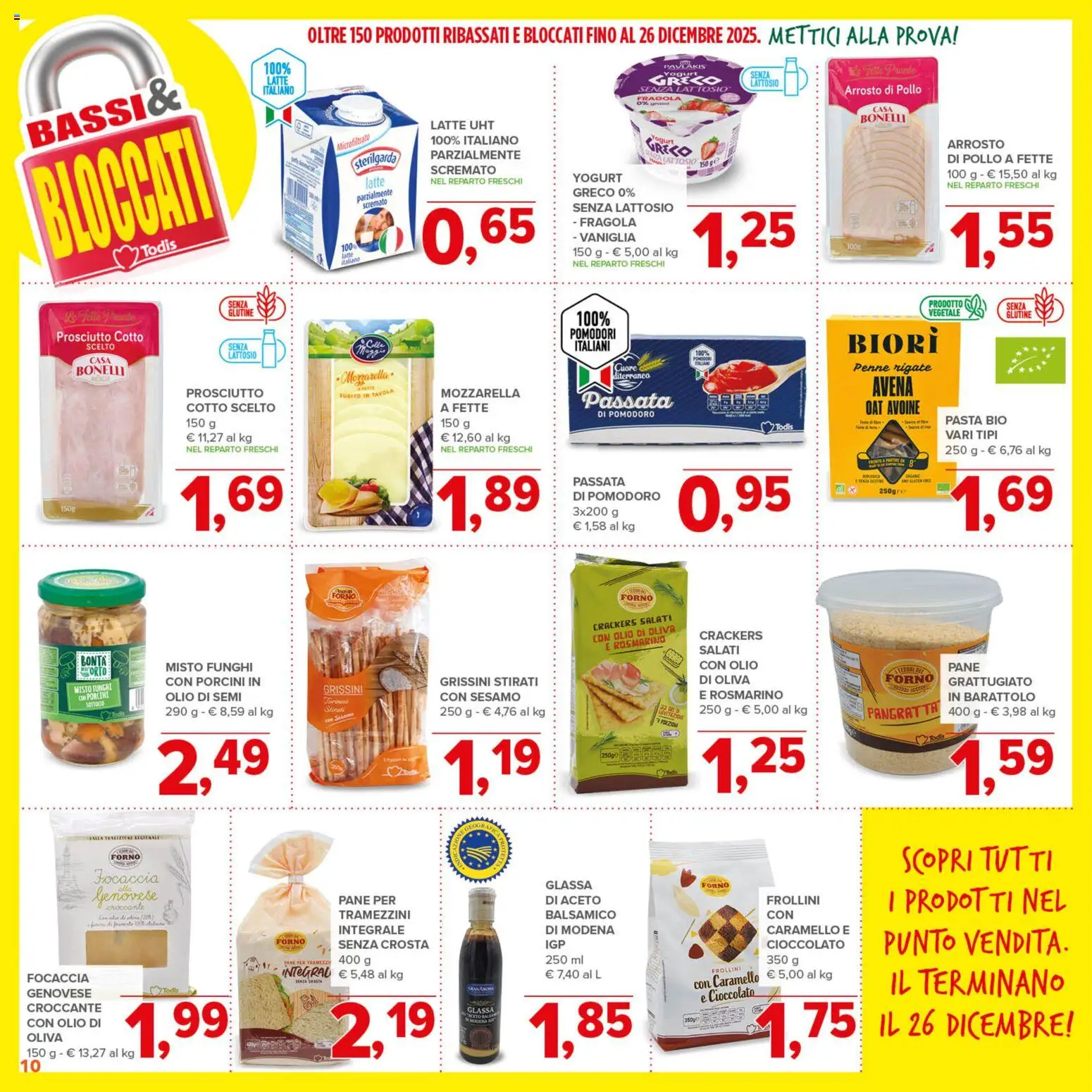 Volantino Todis del 13.11.2025 | Pagina: 10 | Prodotti: Rosmarino, Pomodoro, Latte, Olio di Oliva