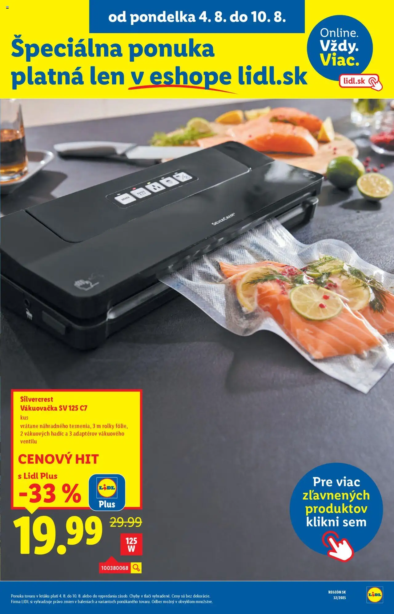 Lidl leták │ platný od 04.08.2025 | Strana: 61 | Produkty: Vákuovačka
