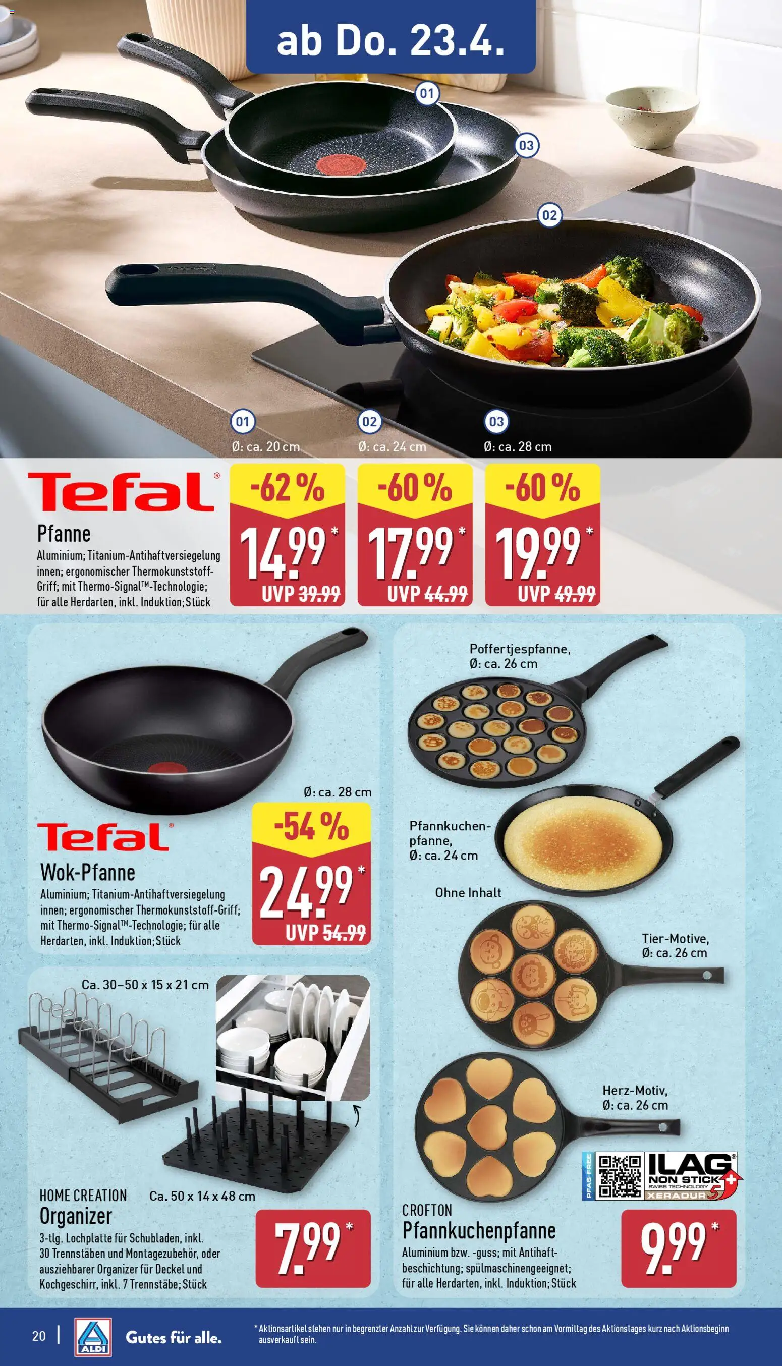 Aldi Prospekt 	 – gültig ab 20.04.2026 | Seite: 20 | Produkte: Pfannkuchen, Home creation