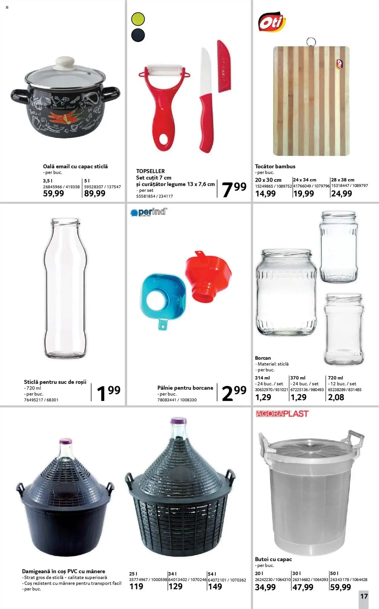 Catalog Selgros - Nonfood – valabil de la 22.08.2025 | Pagină: 17 | Produse: Coș, Cuțit, Tocător, Roșii