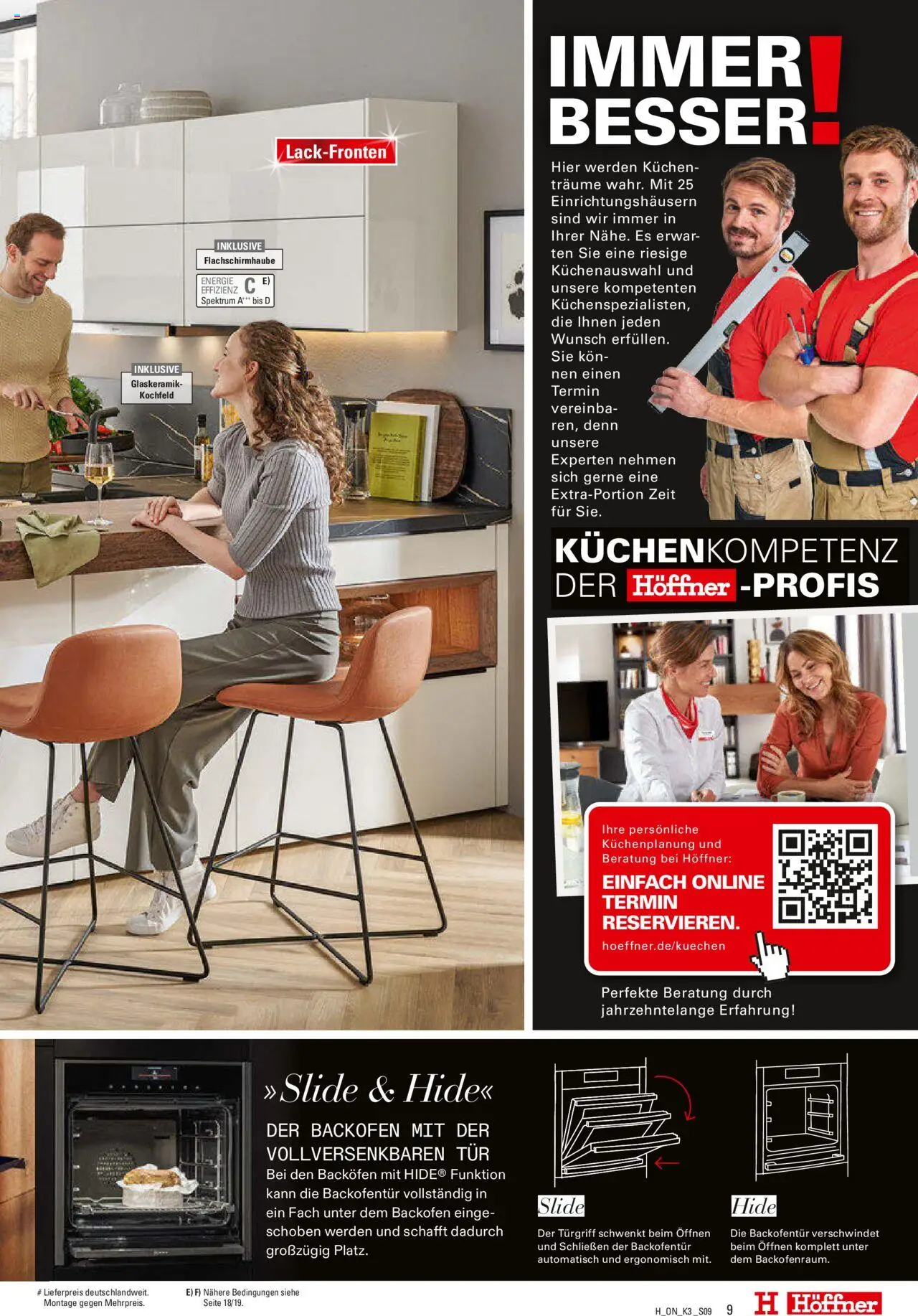 Höffner Prospekt Küchen - gültig ab dem 13.08.2025 | Seite: 9 | Produkte: Tür, Kochfeld, Backofen, Kuchen
