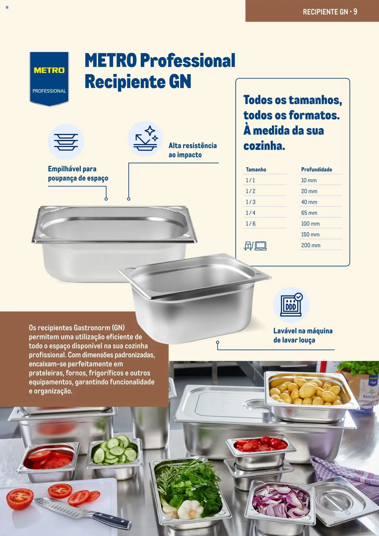Makro -  Equipamento de cozinha e serviço de mesa - Catálogo 2025 │ válido de 03.03.2025 | Página: 9