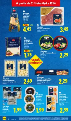 Pré-visualização ITALIAMO Massa Fresca para Pizza com Molho de Tomate, Massa Fresca para Pizza com Molho de Tomate, Emb. 600 g válido de 06.04.2026 | Página: 12