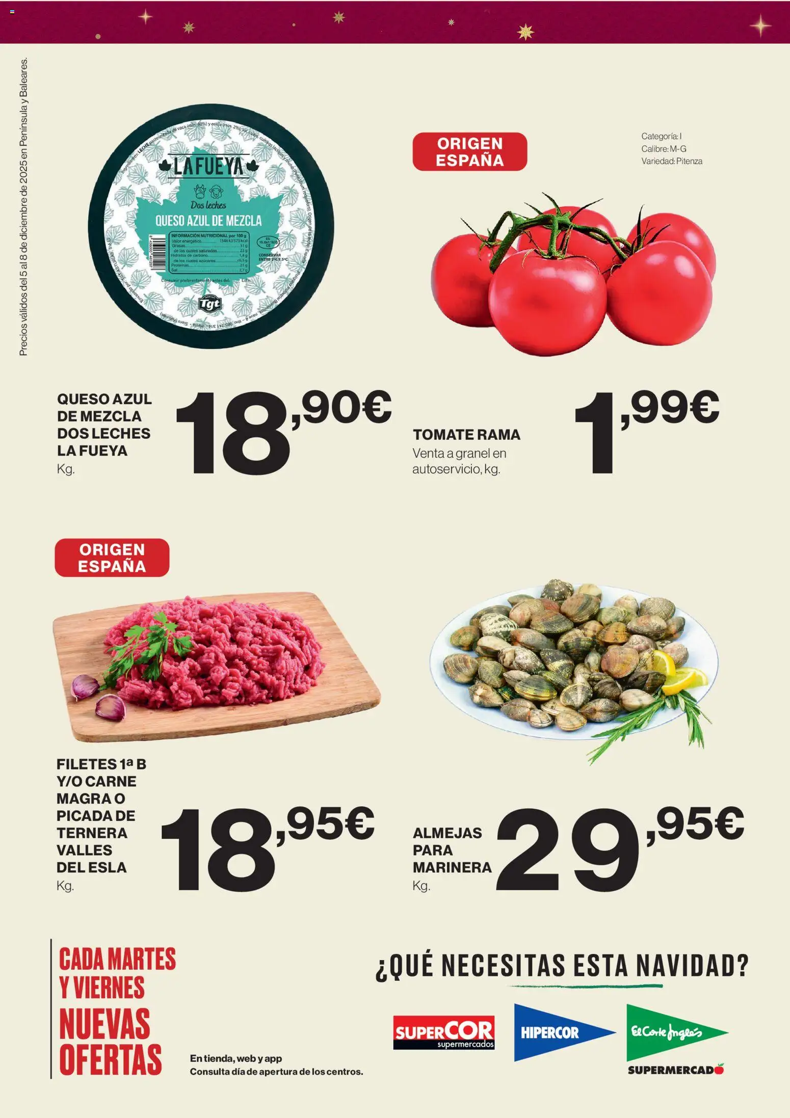 El Corte Inglés ofertas │ válido desde el 05.12.2025 | Página: 2 | Productos: Leche, Queso