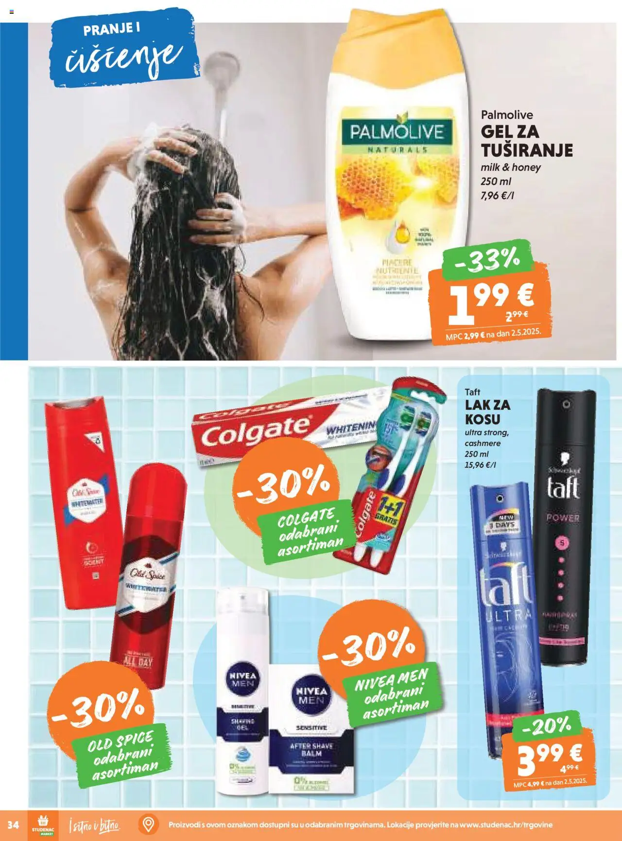 Studenac katalog | vrijedi od 15.10.2025 | Stranica: 34 | Proizvodi: Nivea, Old Spice