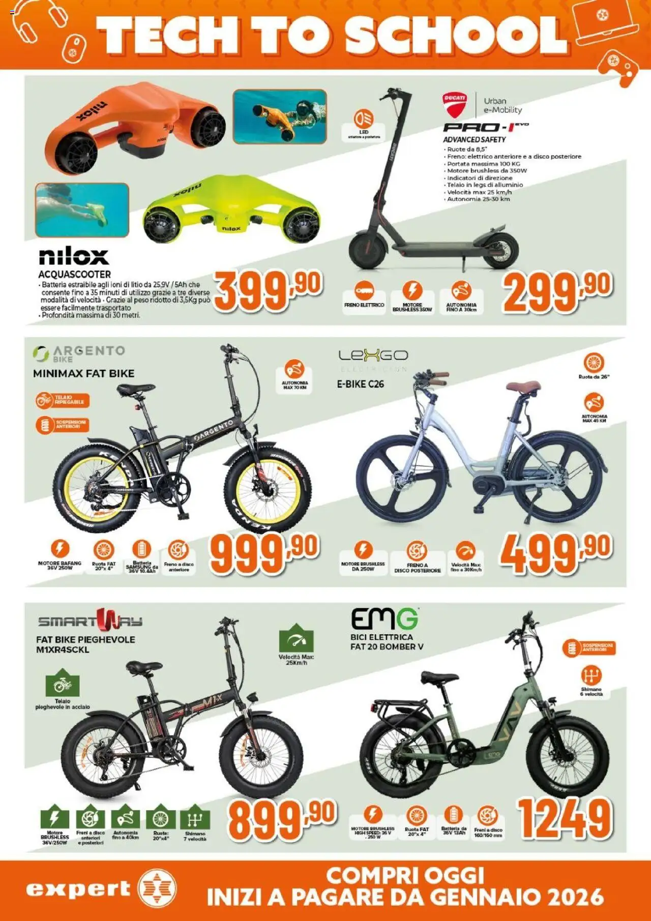 Volantino Expert del 14.08.2025 | Pagina: 14 | Prodotti: Alluminio, Bici elettrica, Batteria, Samsung