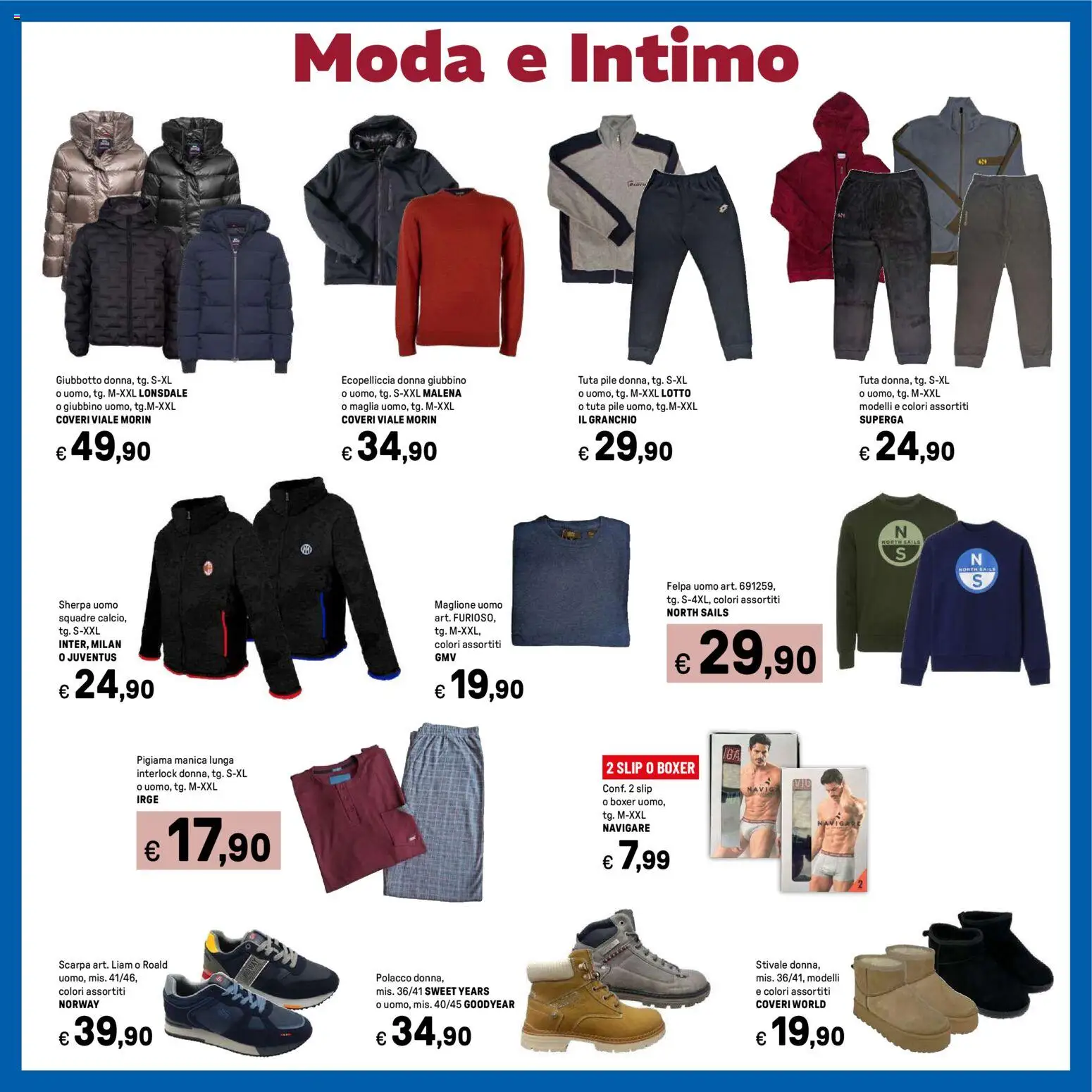 Volantino Iper del 03.11.2025 | Pagina: 39 | Prodotti: Intimo, Pigiama, Slip, Maglione