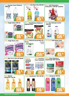 03.12.2025 tarihinden itibaren geçerli olan Hakmar kataloğu önizlemesi | Sayfa: 7 | Ürünler: Şampuan, Fırça, Deterjan, Bulaşık makinesi