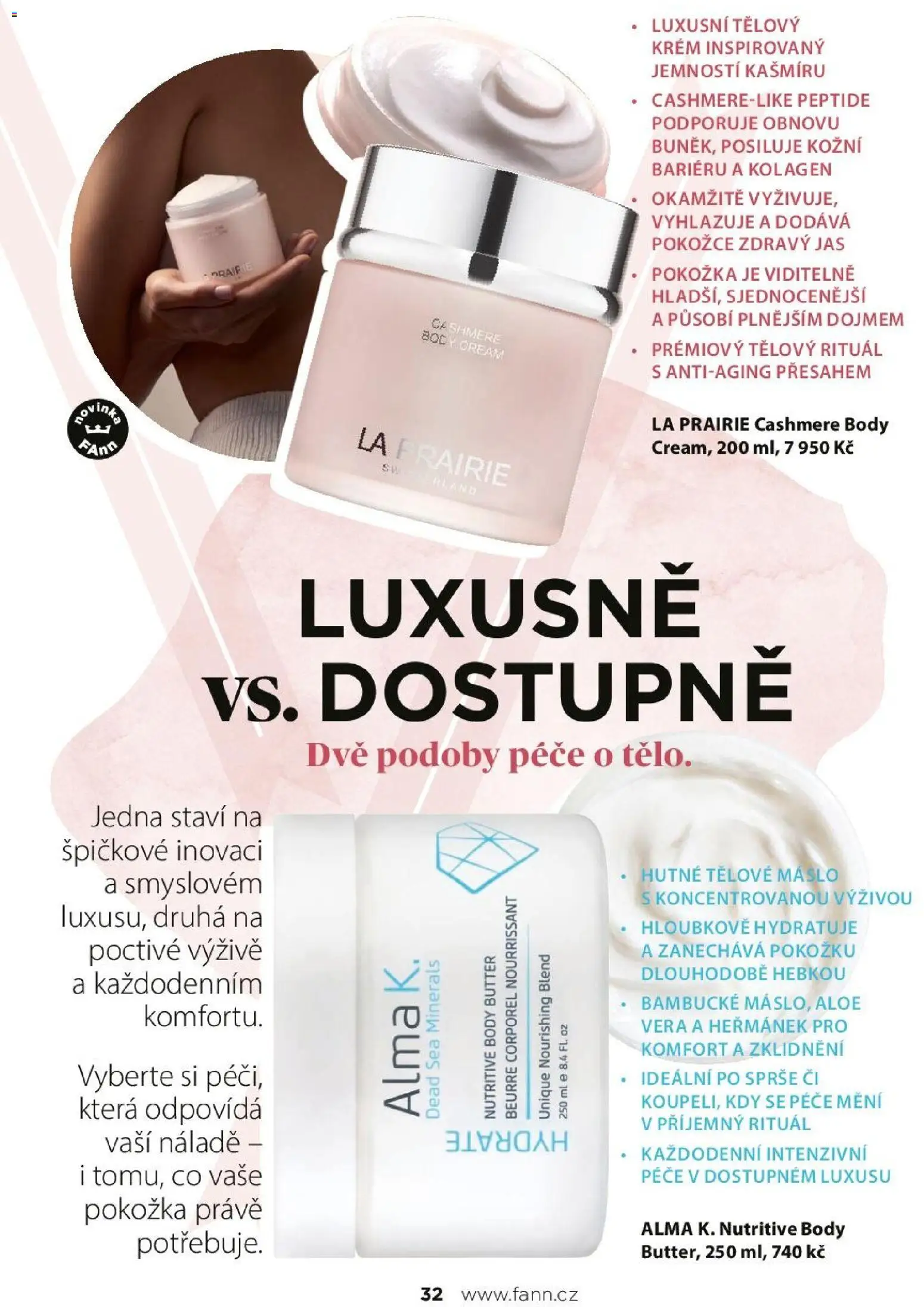 FAnn parfumerie katalog Jaro 2025 od 24.02.2026 | Strana: 32 | Produkty: Tělový krém, Krém, Kolagen, Body