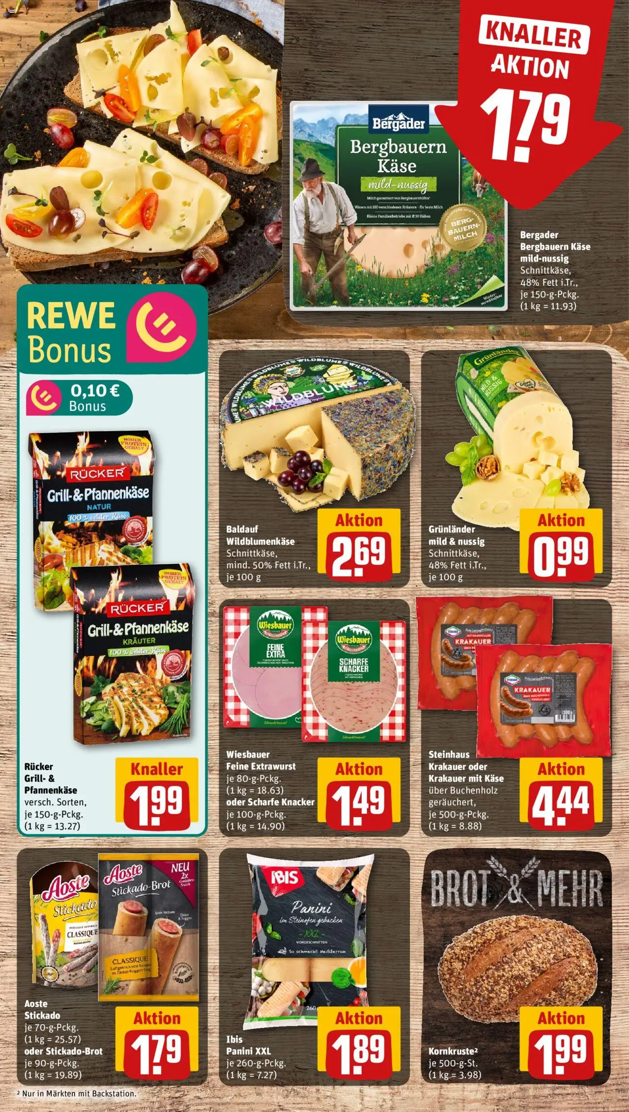 Rewe Prospekt 	 - gültig ab dem 07.07.2025 | Seite: 9 | Produkte: Grill, Milch, Käse, Brot