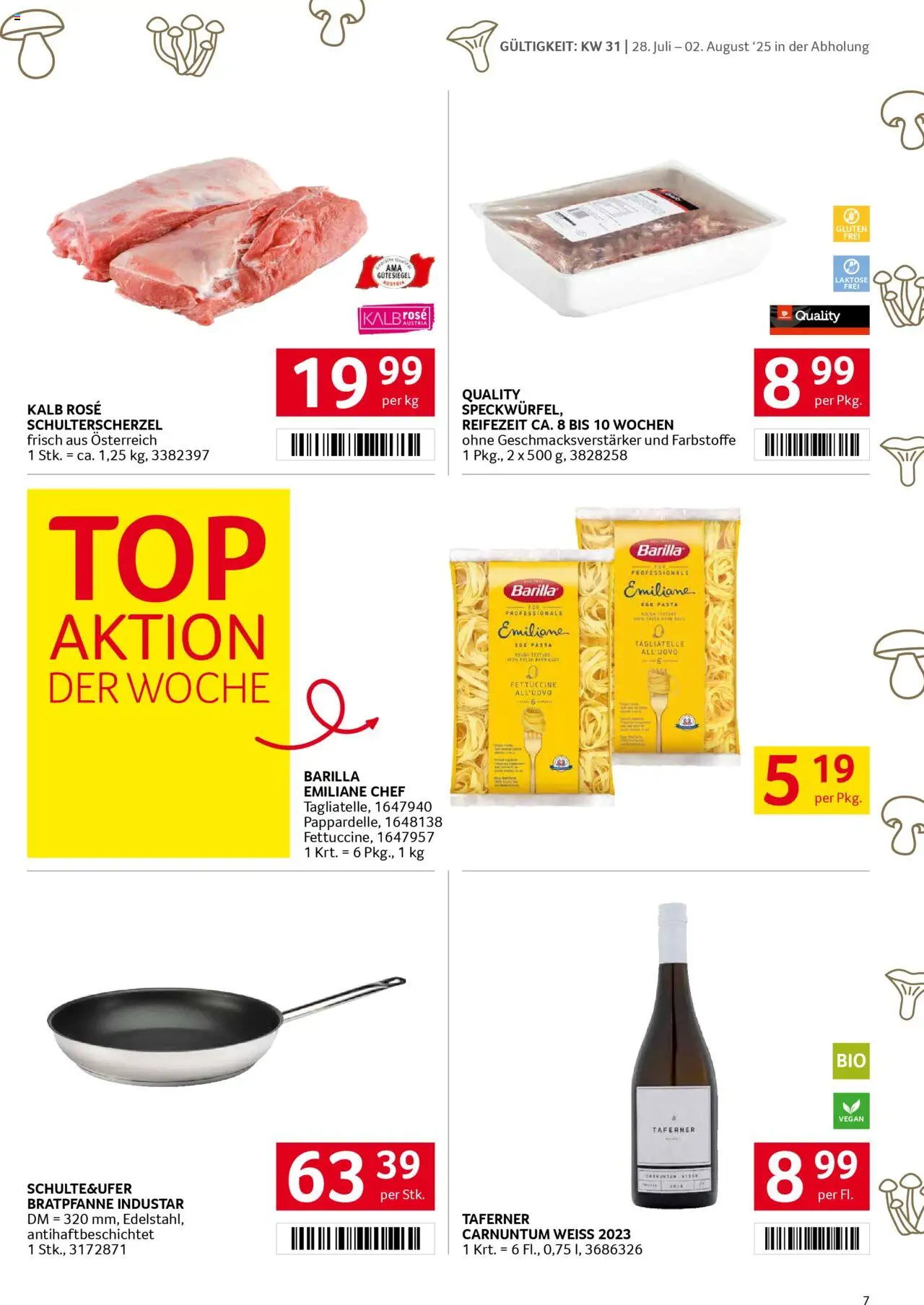 Transgourmet Flugblatt gültig ab 27.07.2025 | Seite: 7 | Produkte: Pasta