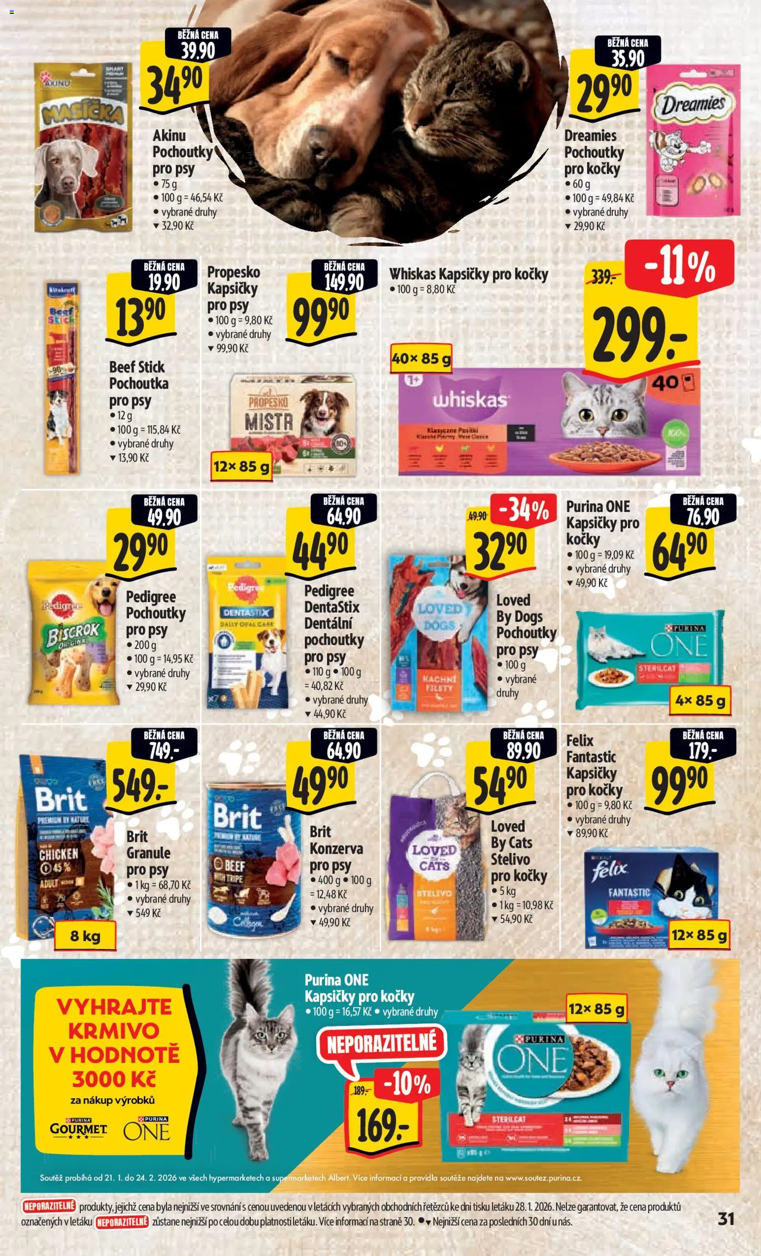 Albert leták - Hypermarket od 04.02.2026 | Strana: 39 | Produkty: Gourmet, Propesko, Granule, Pedigree