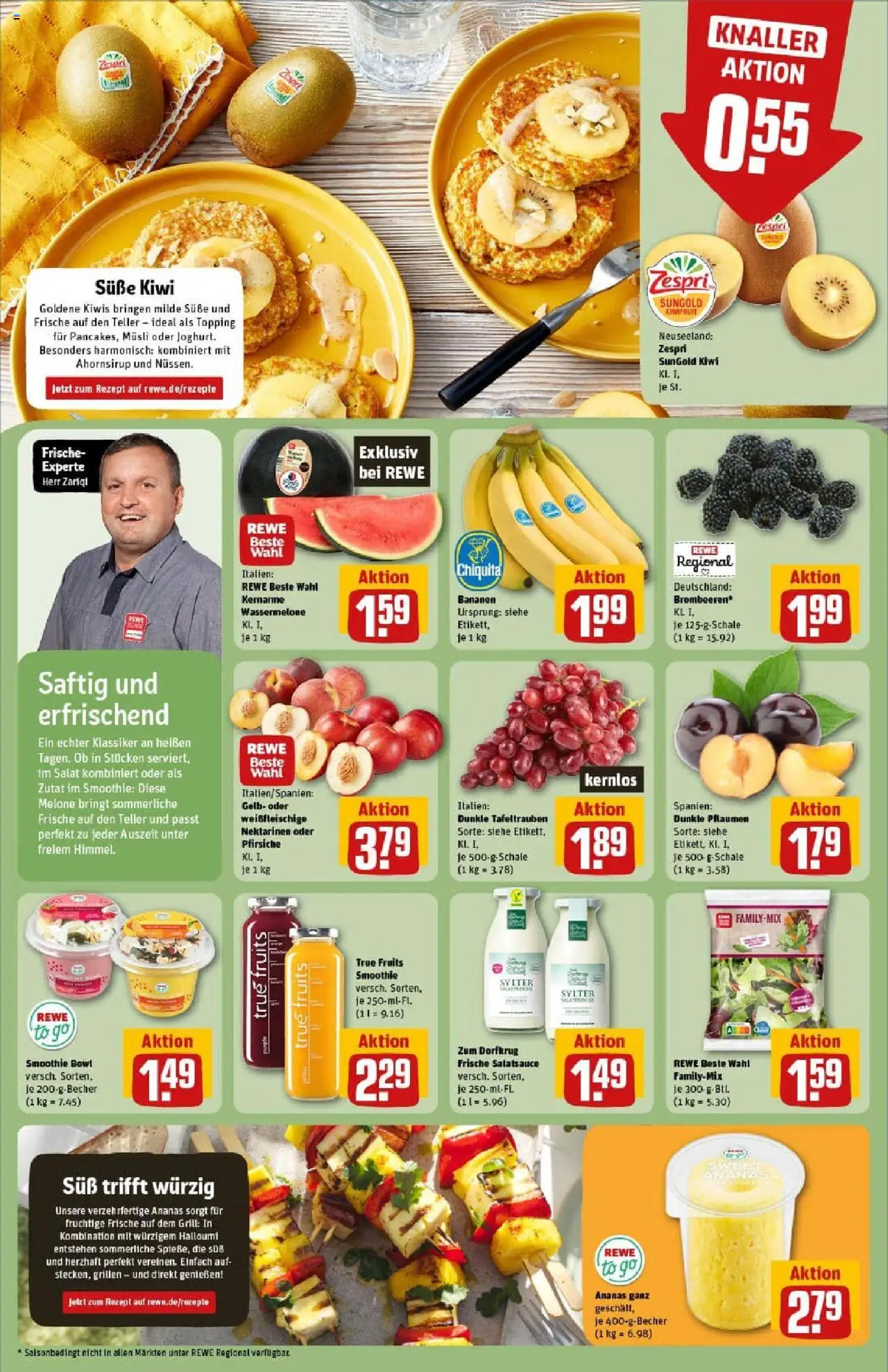 Rewe prospekt Ludwigshafen / Rheingönheim	 - gültig ab dem 06.07.2025 | Seite: 6 | Produkte: Grill, Pflaumen, Nektarinen, Wassermelone