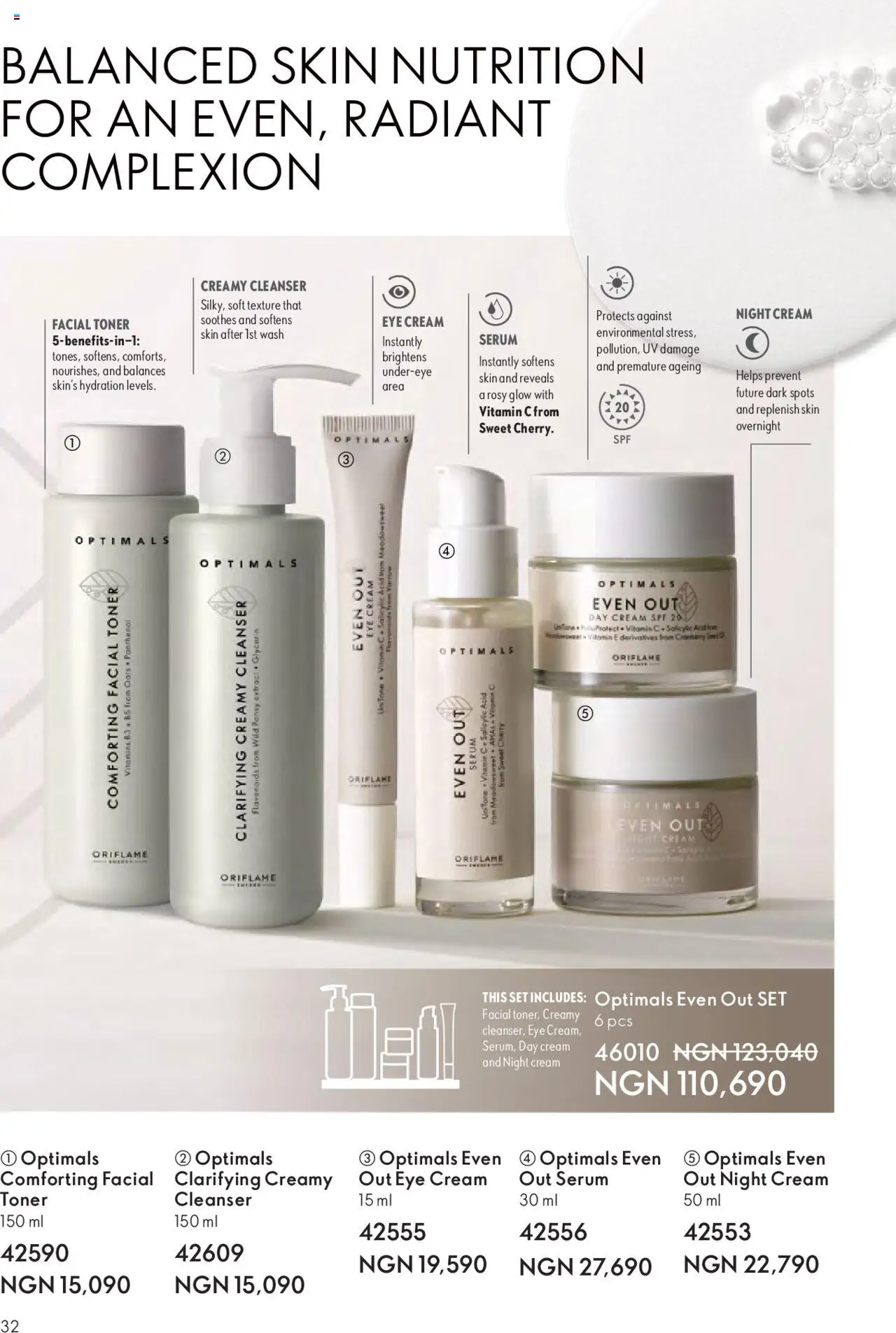 Oriflame - Catalogue  valid from 01.07.2025 | Page: 32 | Products: Toner, Cream