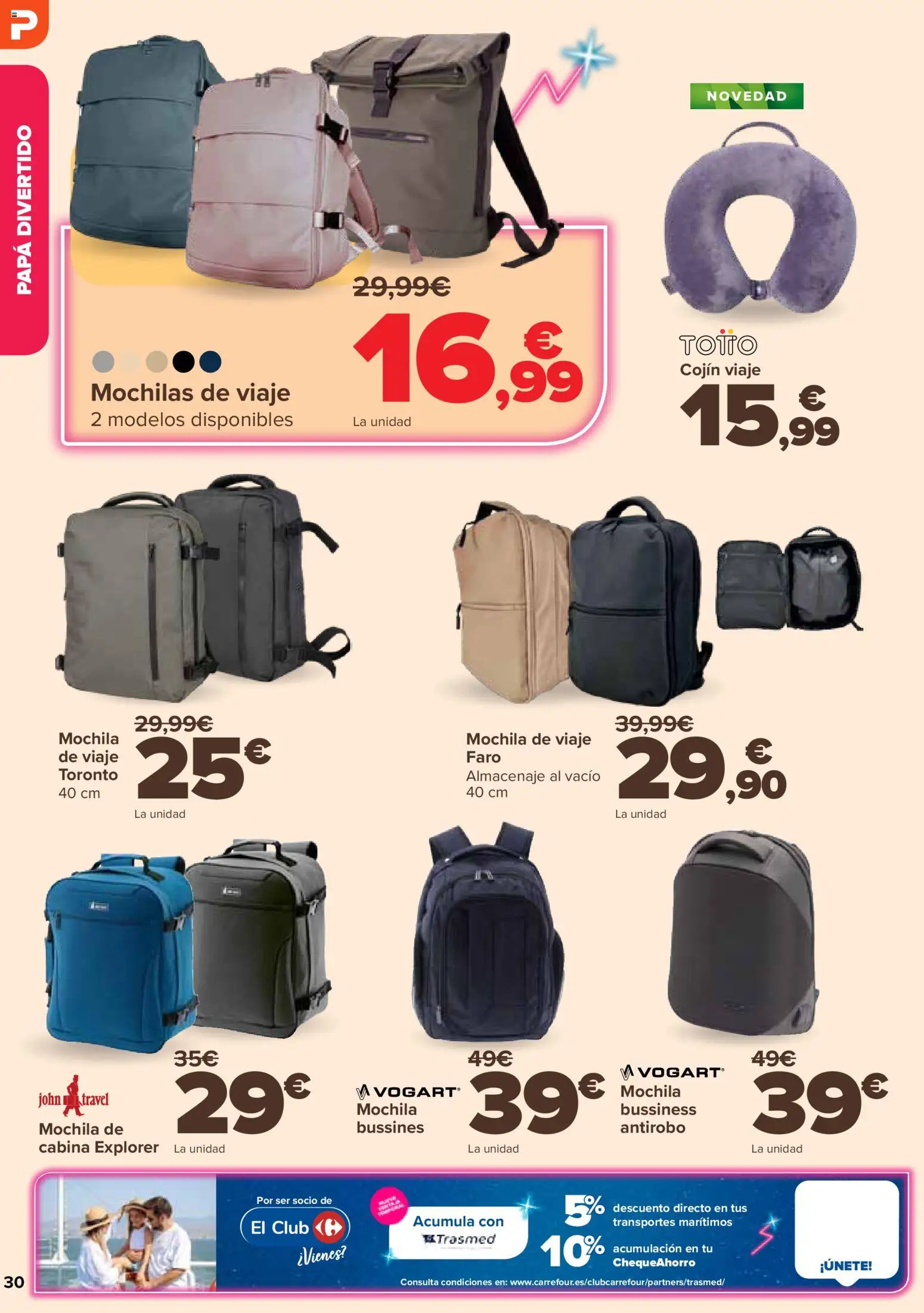 Carrefour folleto Dia del Padre │ válido desde el 04.03.2026 | Página: 30 | Productos: Mochila, Almacenaje, Cojín