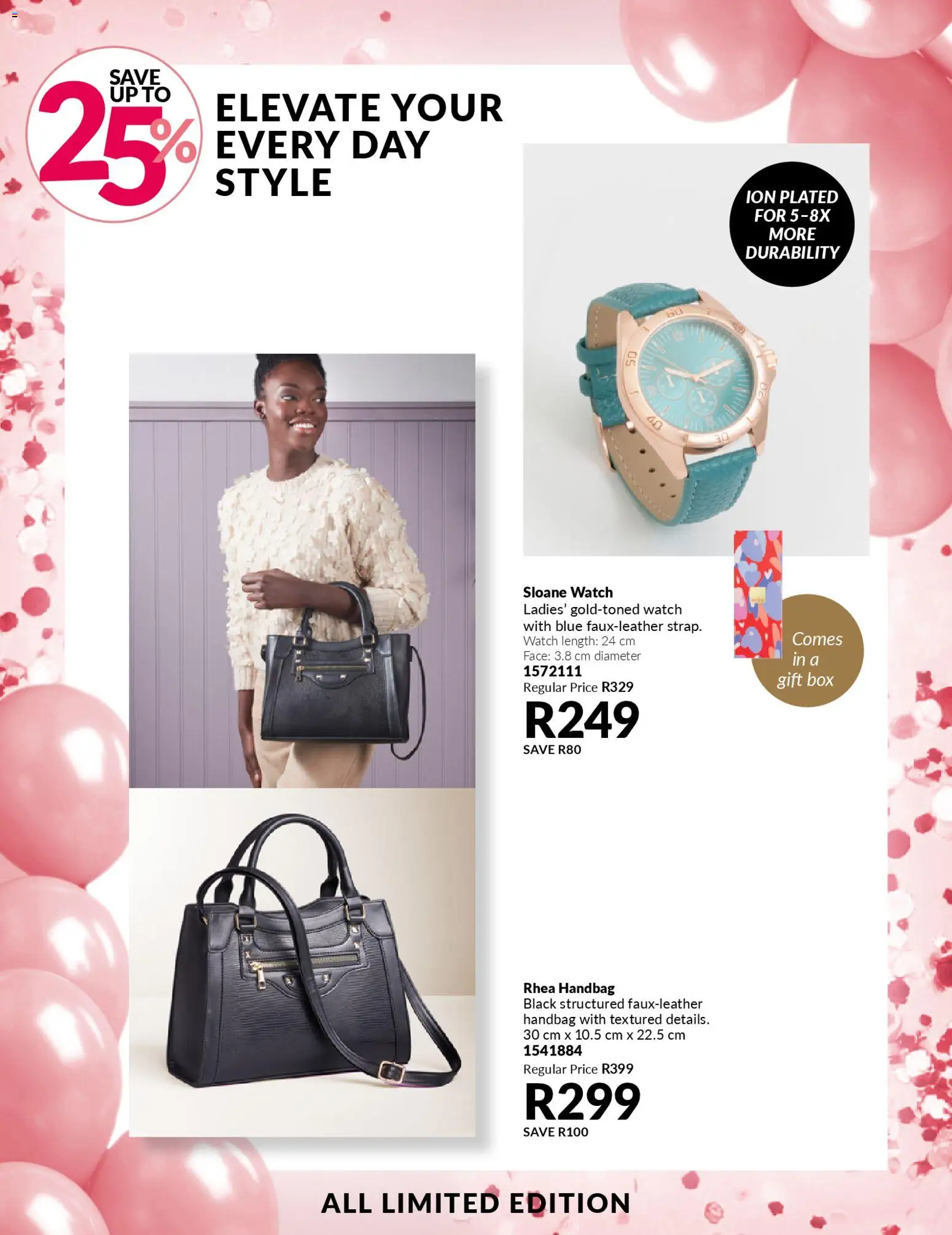 New Avon catalogue – valid from 24.01.2026 | Page: 21 | Products: Watch, Handbag, Box