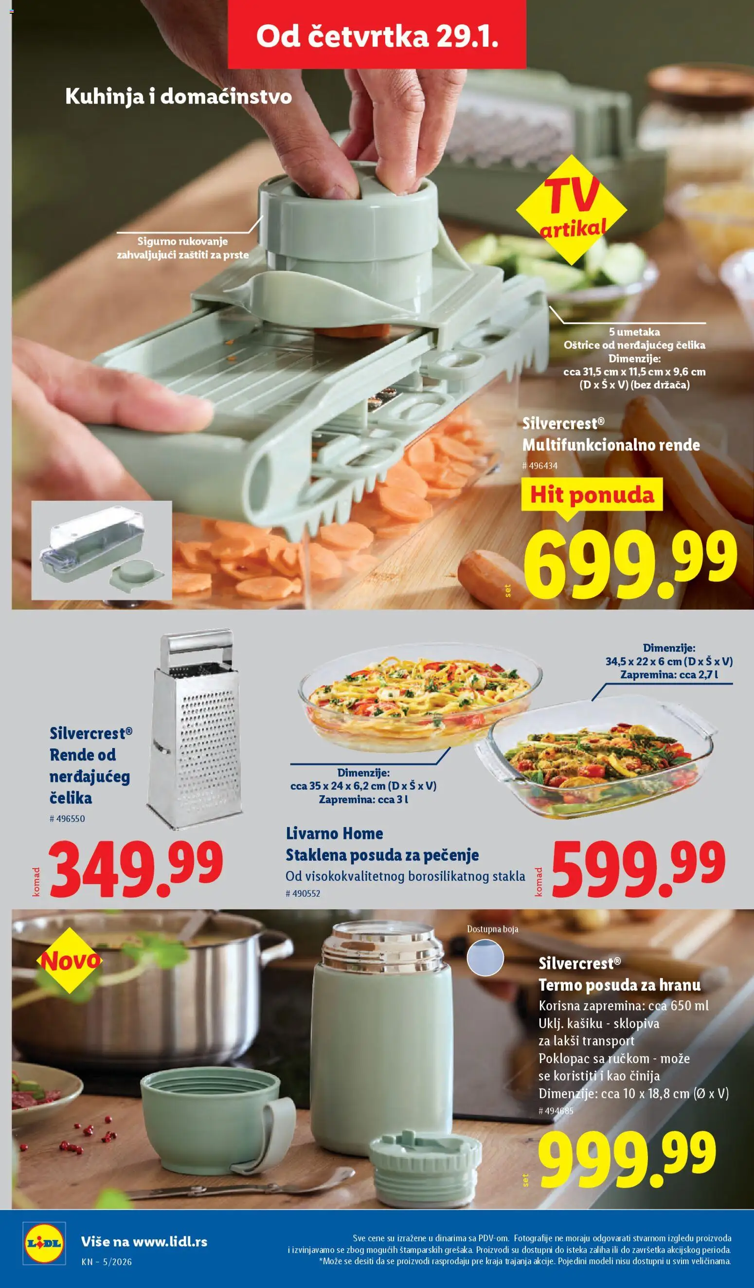 Lidl katalog - važi od 29.01.2026 | Strana: 48 | Proizvode: Silvercrest, Kuhinja, Rende