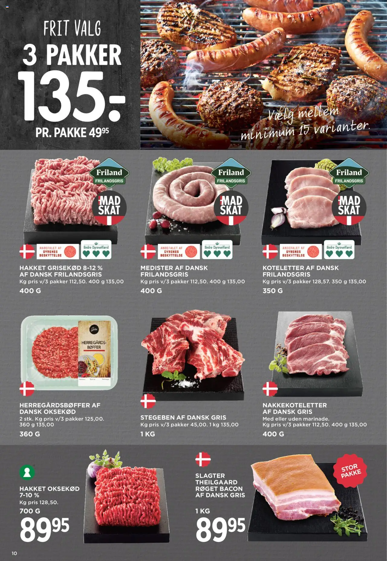 Meny Tilbudsavis gyldig fra 29.08.2025 | Side: 12 | Produkter: Bøffer, Koteletter, Oksekød, Bacon