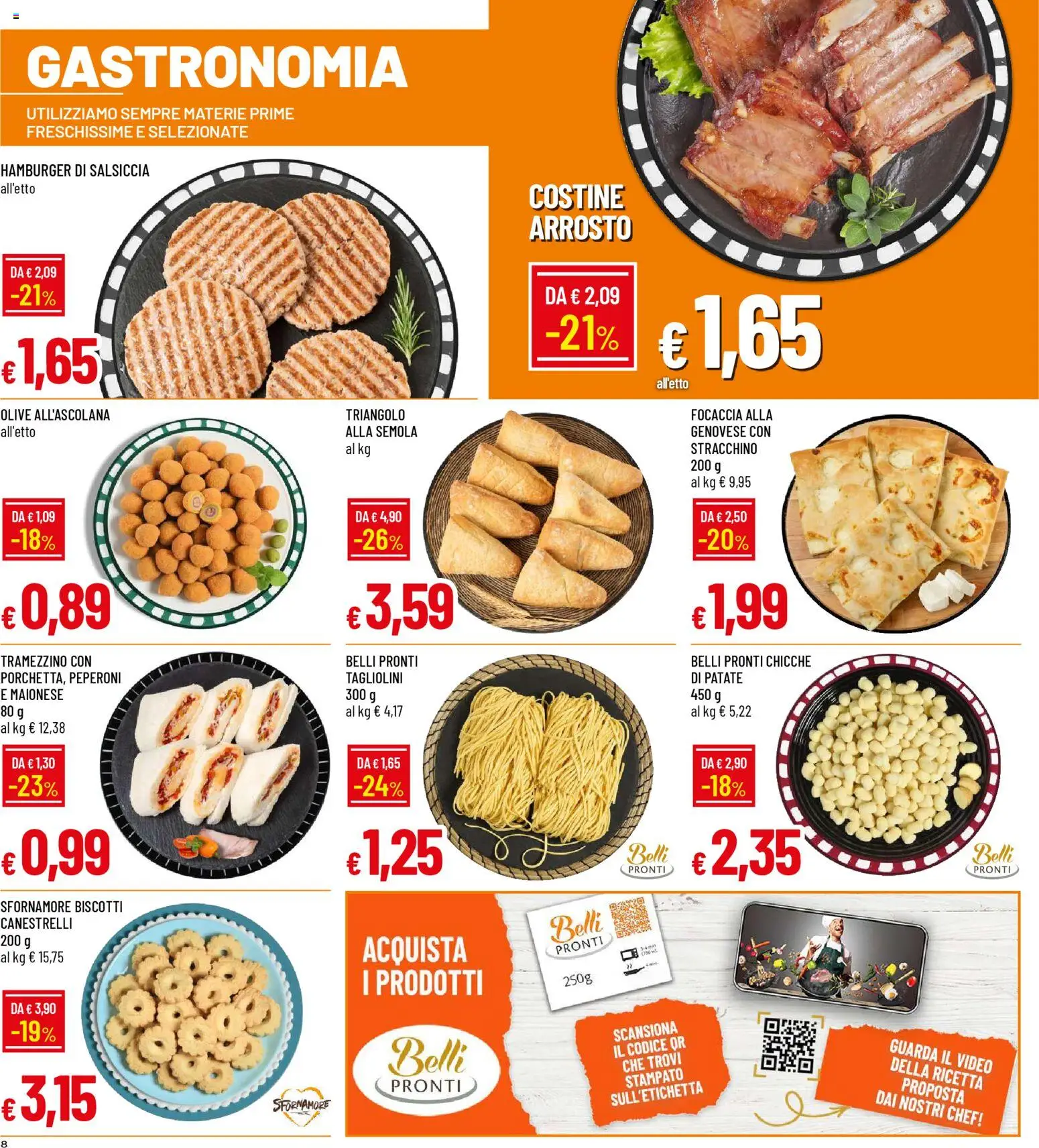 Volantino Galassia del 02.01.2026 | Pagina: 8 | Prodotti: Patate, Olive, Stracchino, Tramezzino