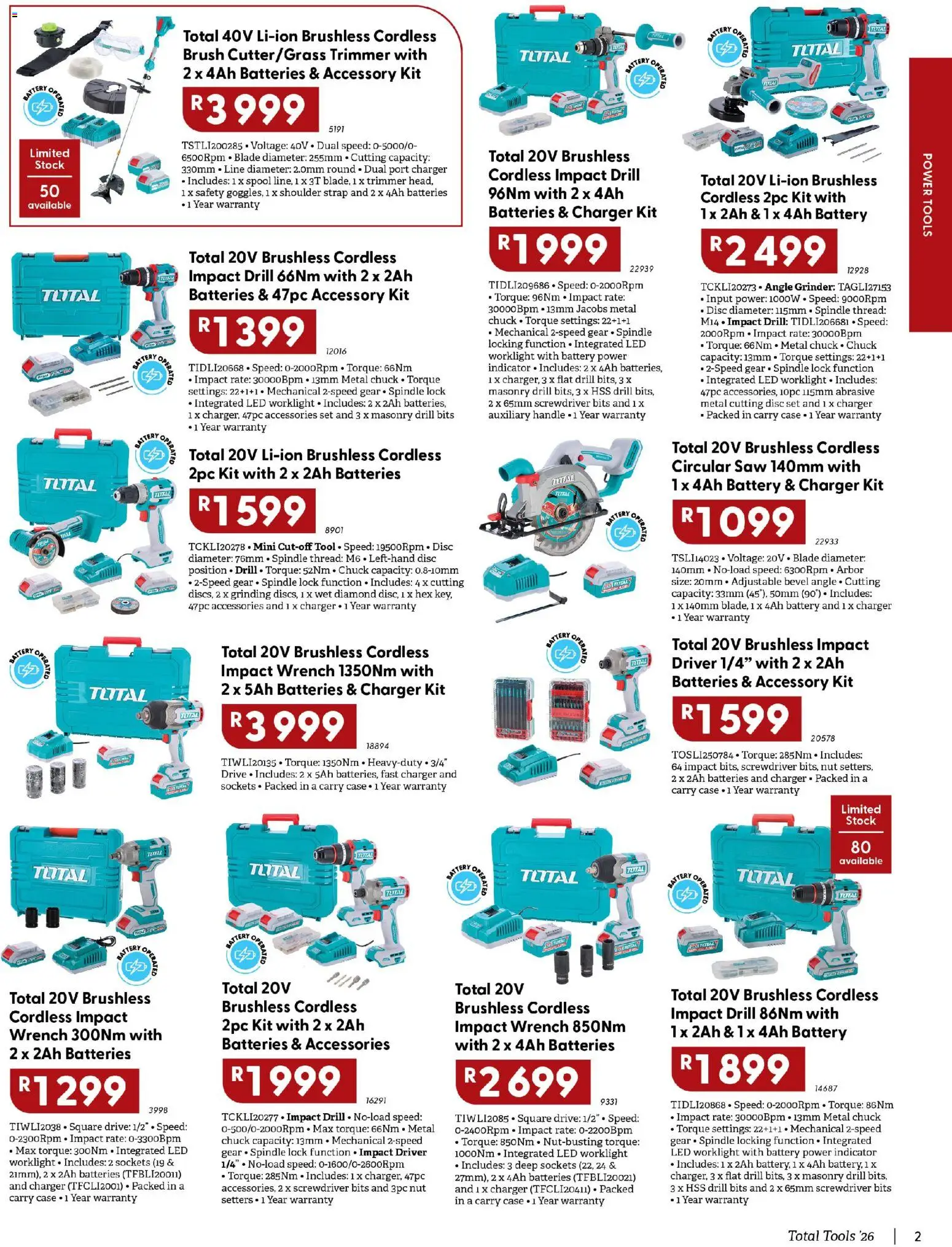 New Brights Hardware catalogue – valid from 25.04.2026 | Page: 3 | Products: Wrench, Battery, Brush, Stock