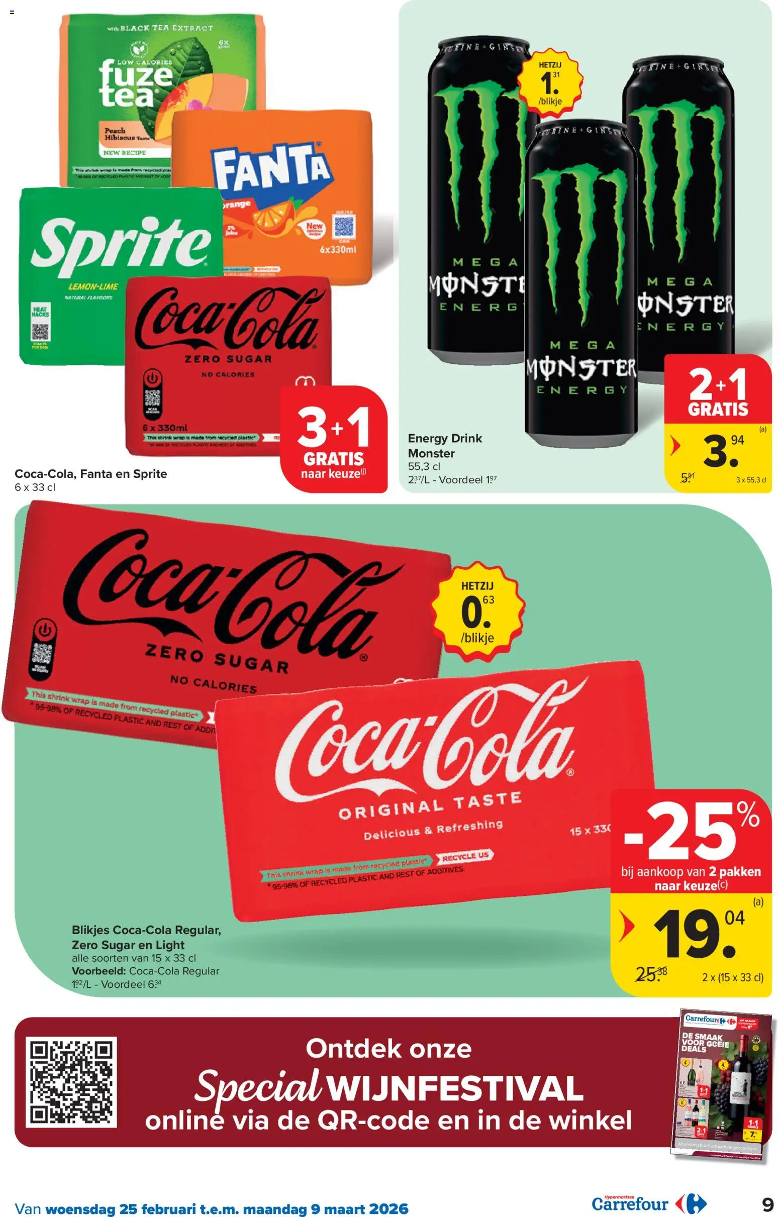 {H1} | Pagina: 9 | Producten: Fanta, Sprite, Monster