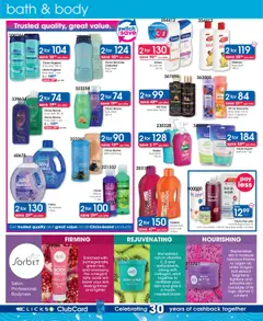Clicks Specials │ valid from 22.07.2025 | Page: 40 | Products: Bath, Shower, Grapefruit, Body wash