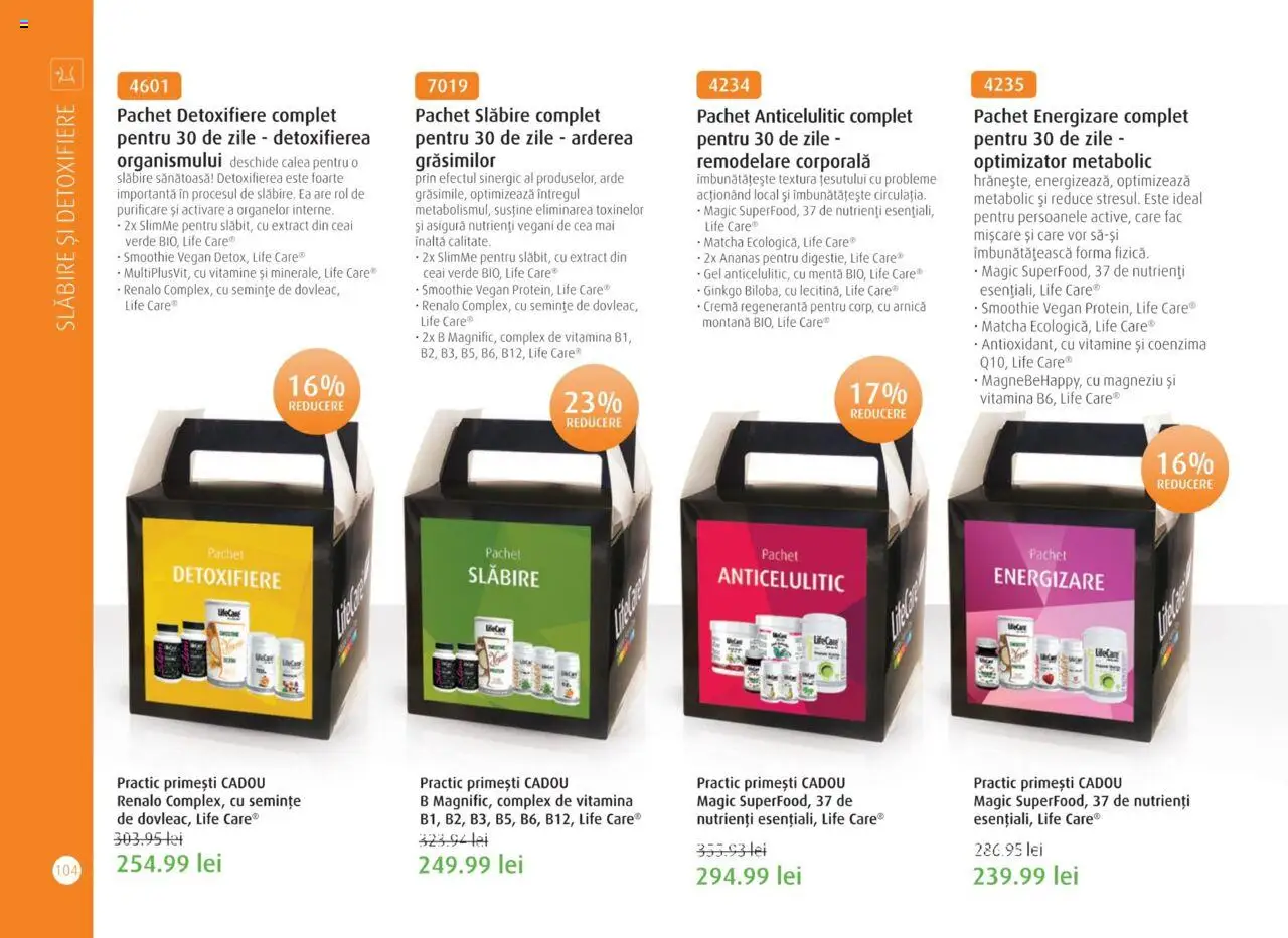 Life Care catalog - Aprilie/Octombrie – valabil de la 01.04.2025 | Pagină: 106 | Produse: Cremă regenerantă, Semințe, Cremă, Ceai