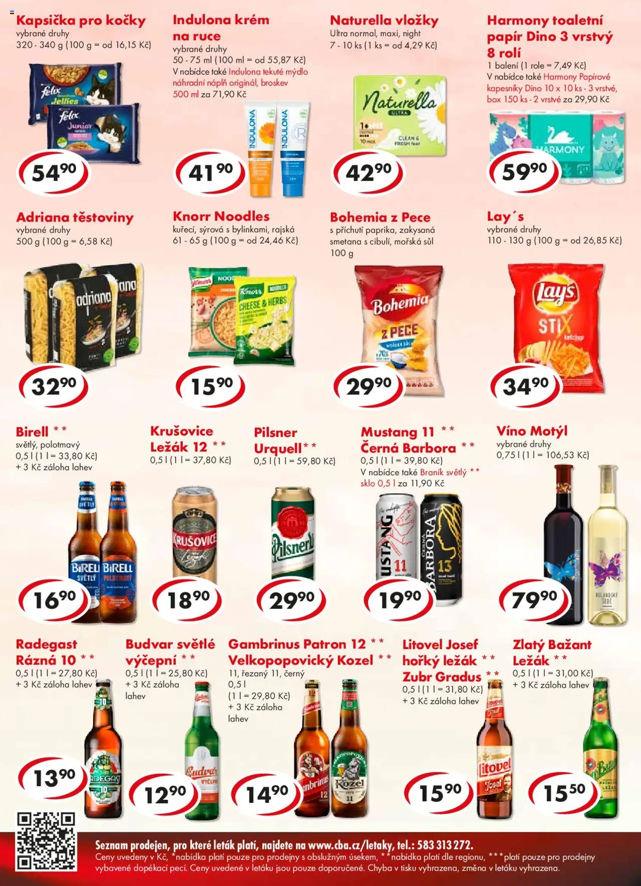 CBA leták od 17.09.2025 | Strana: 4 | Produkty: Box, Vložky, Velkopopovický Kozel, Braník