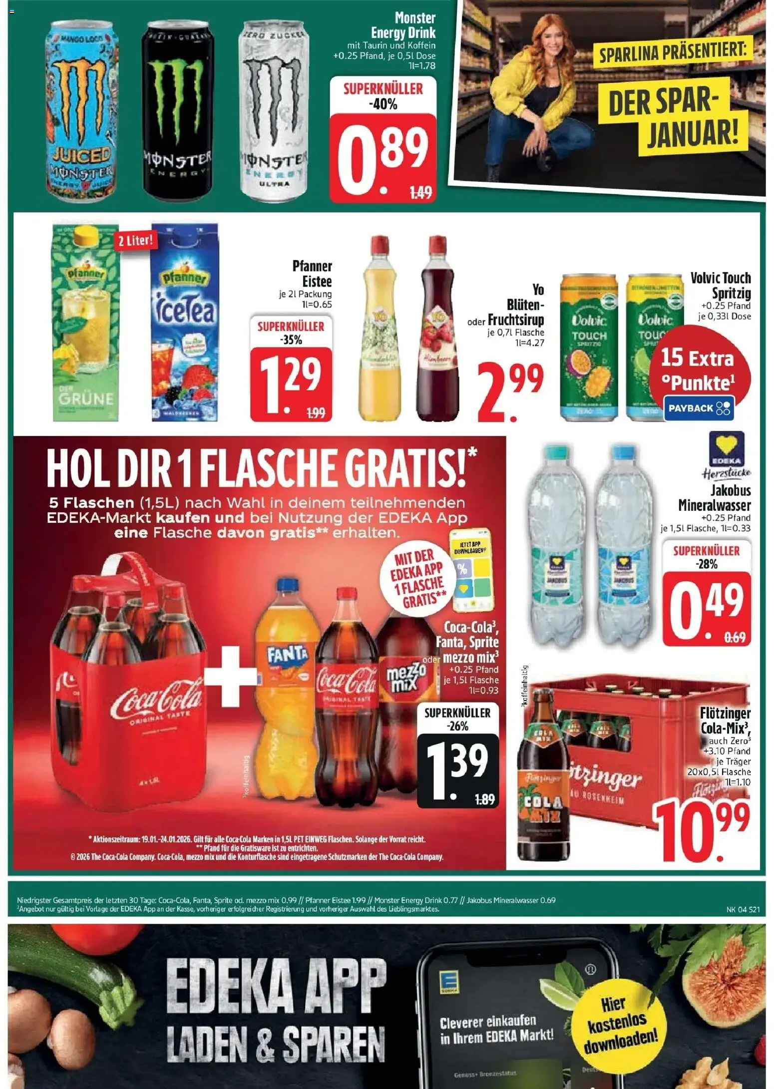 Edeka prospekt Regensburg	 – gültig ab 18.01.2026 | Seite: 23 | Produkte: Mezzo mix, Coca cola, Mineralwasser, Mango